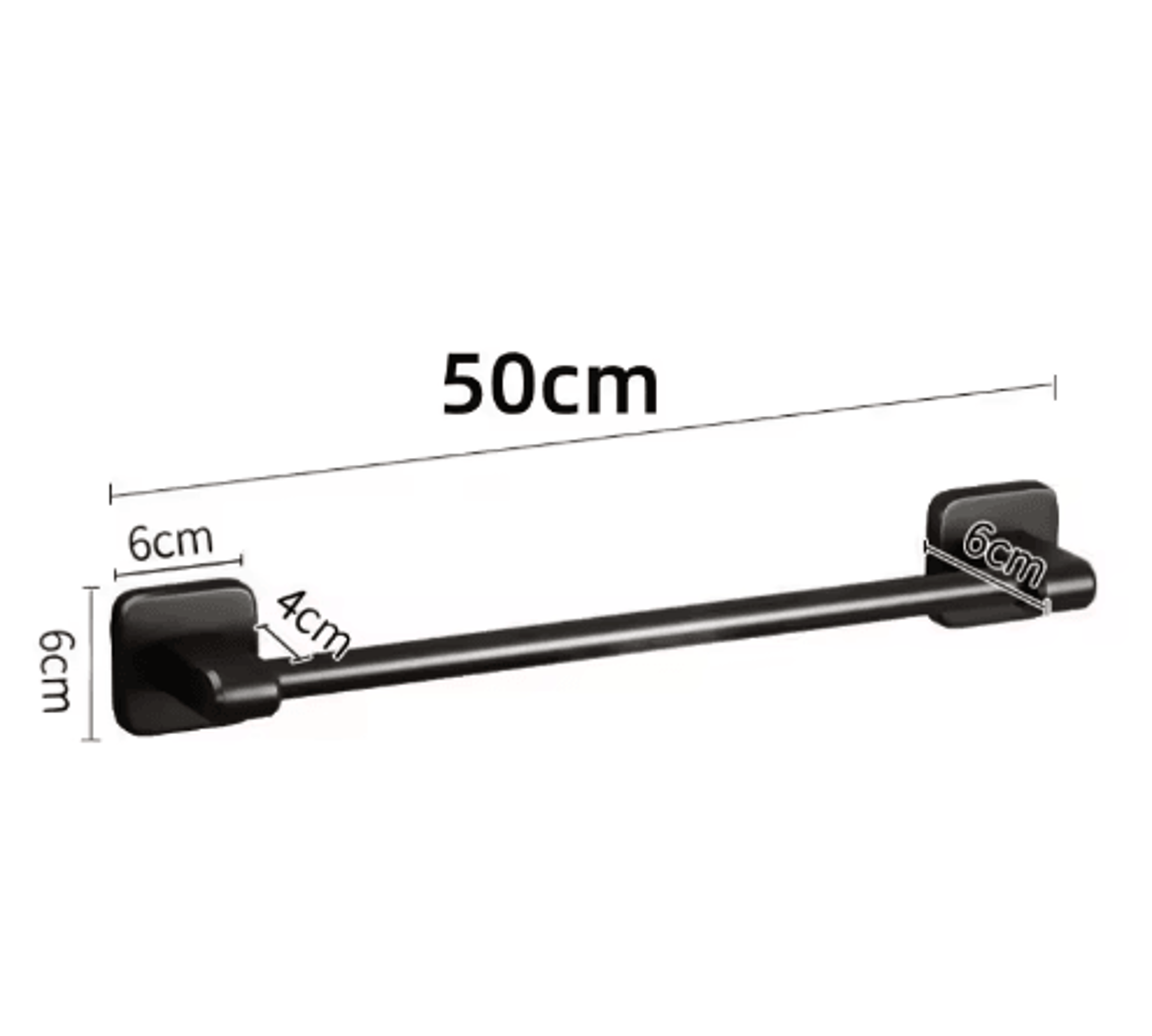 SelfAdhesive Bathroom Towel Rack  NoDrill Wall Towel Bar 2