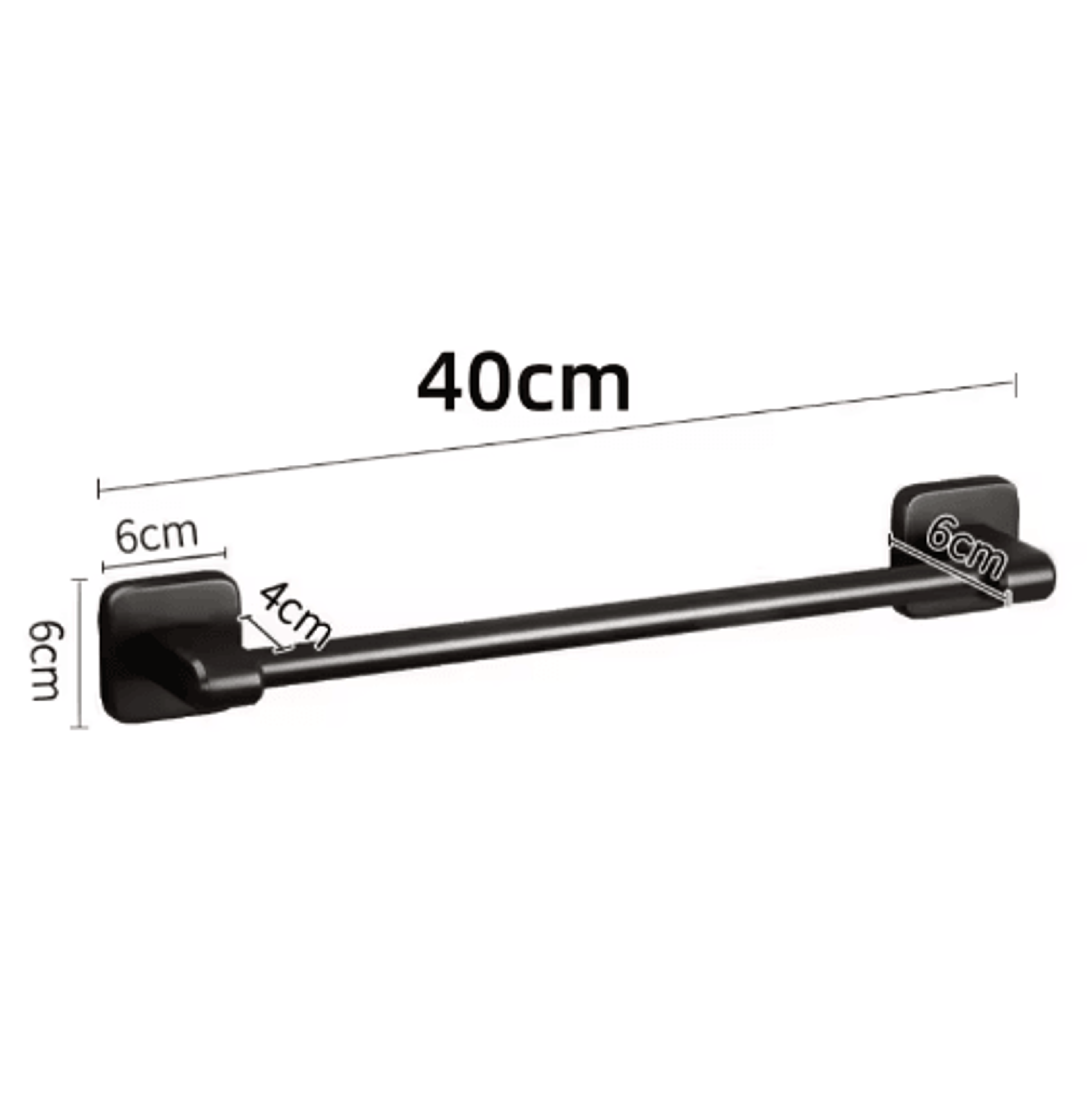 SelfAdhesive Bathroom Towel Rack  NoDrill Wall Towel Bar 5