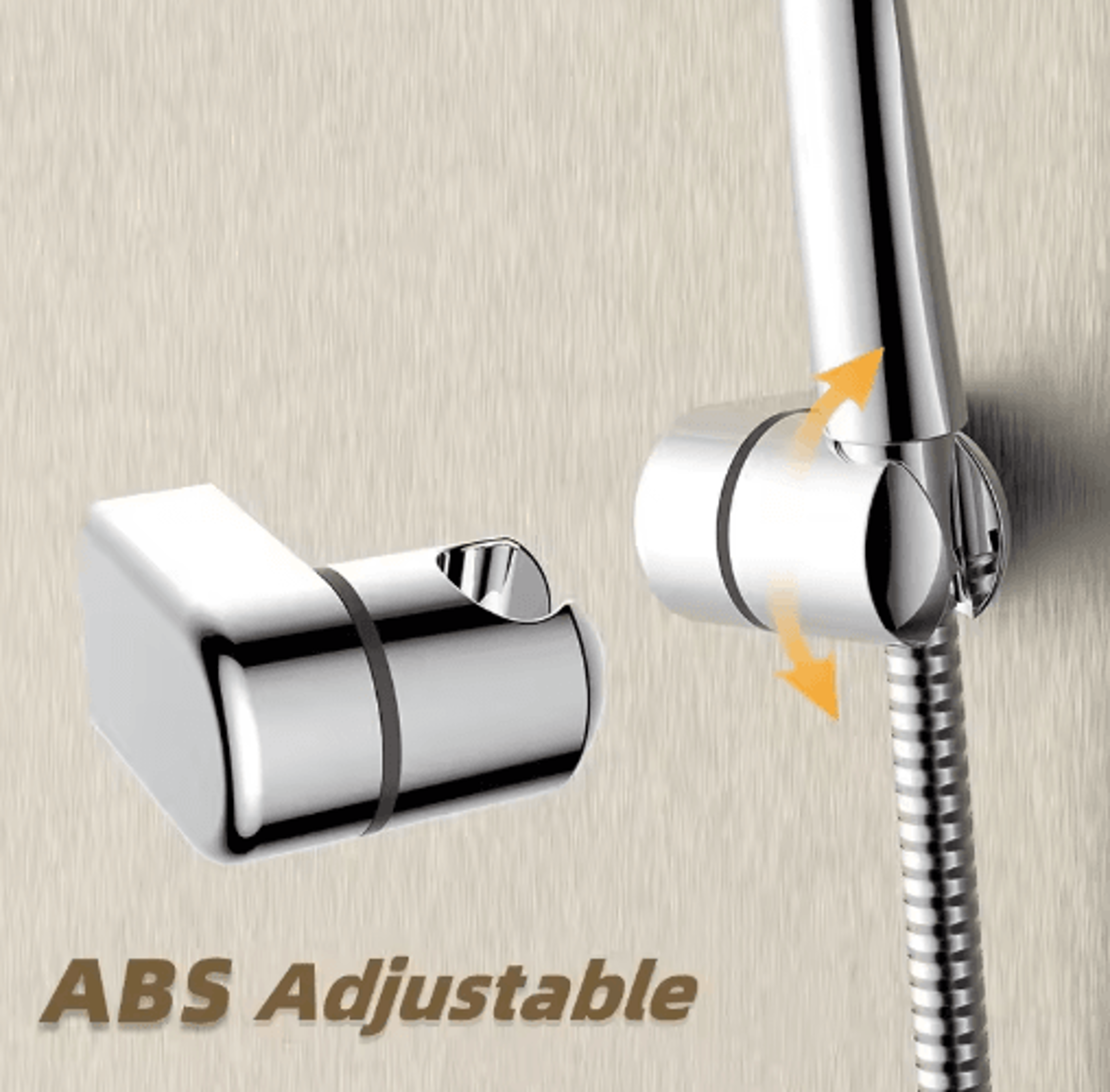 Adjustable Hand Shower Head Holder  Rotating Shower Rail Bracket 6