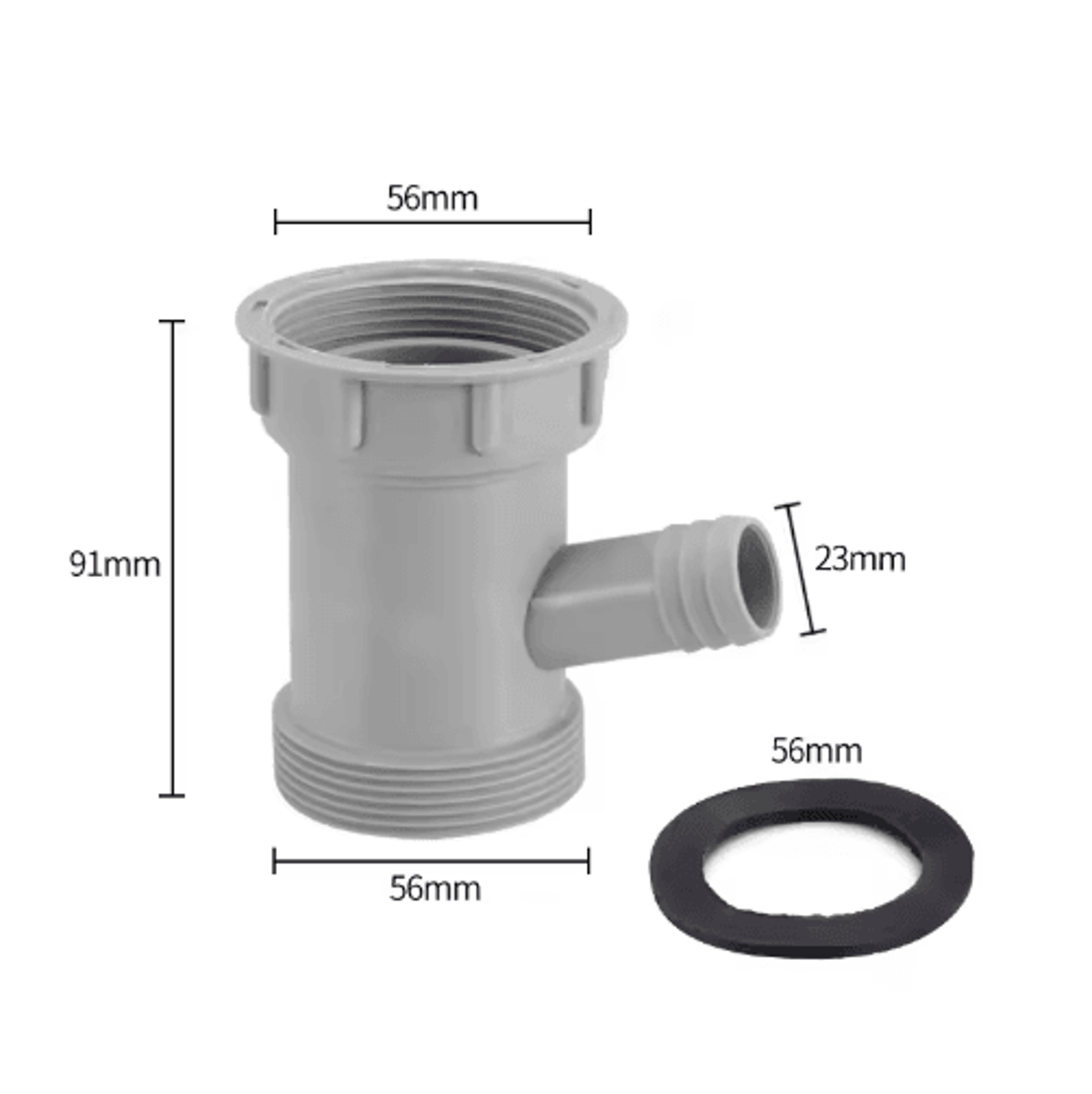 YShaped Sink Drain Pipe Adapter  Basin Sewer Branch Connector 9