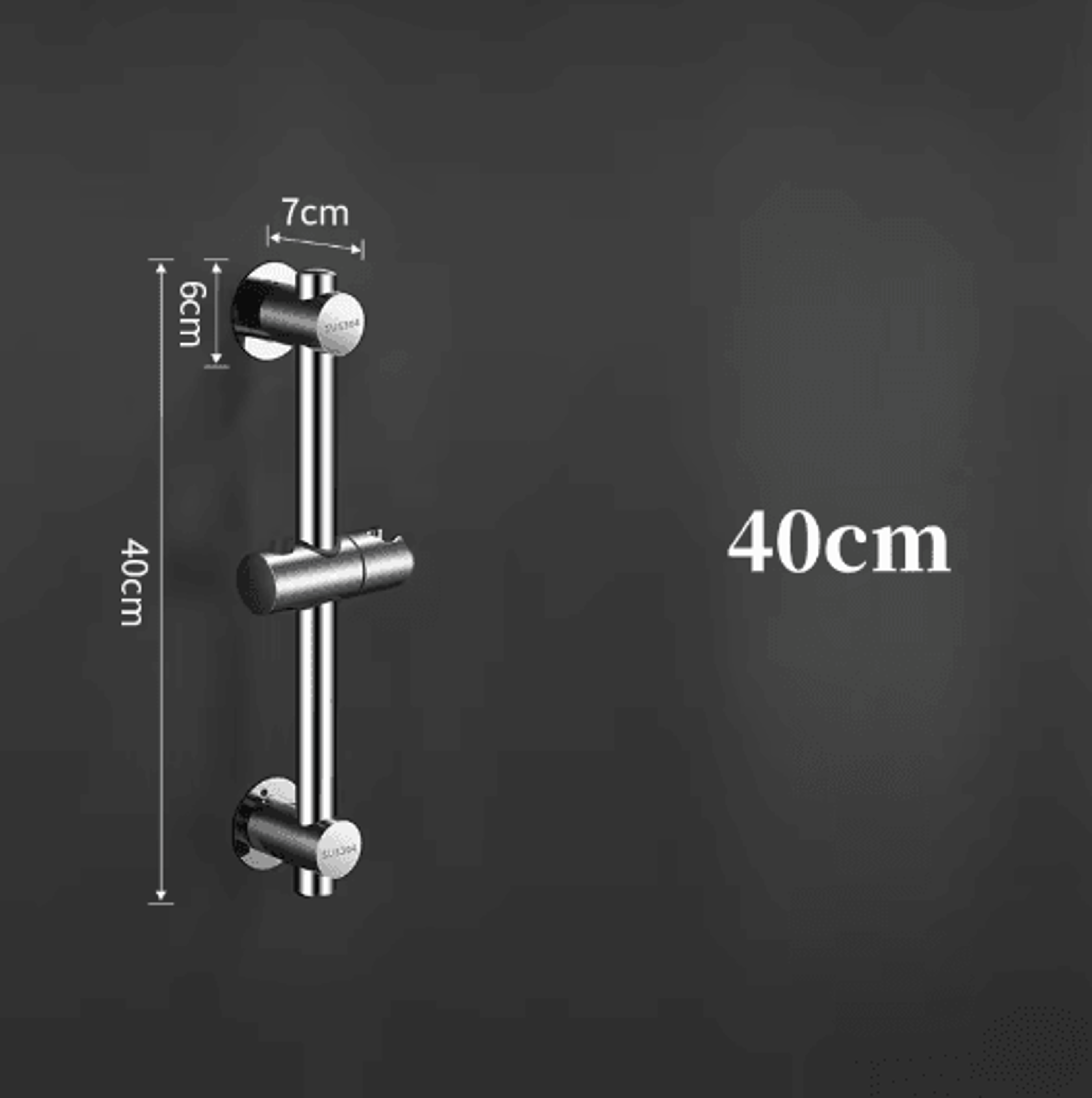 Adjustable Shower Slide Bar  WallMounted Hand Shower Rail Holder 3