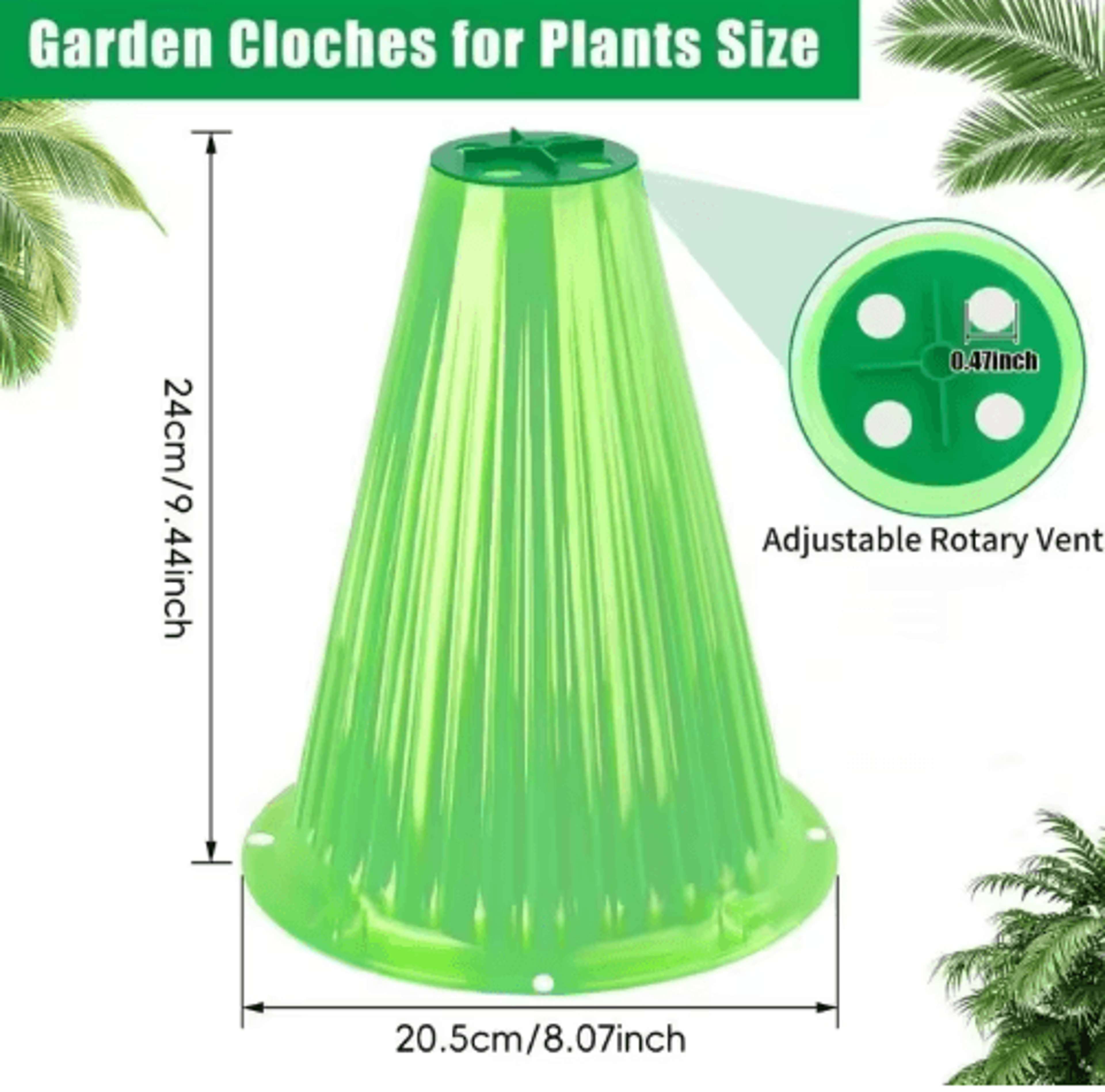 510PCS Plant Protective Covers  Seedling  Vegetable Snail Collars 1