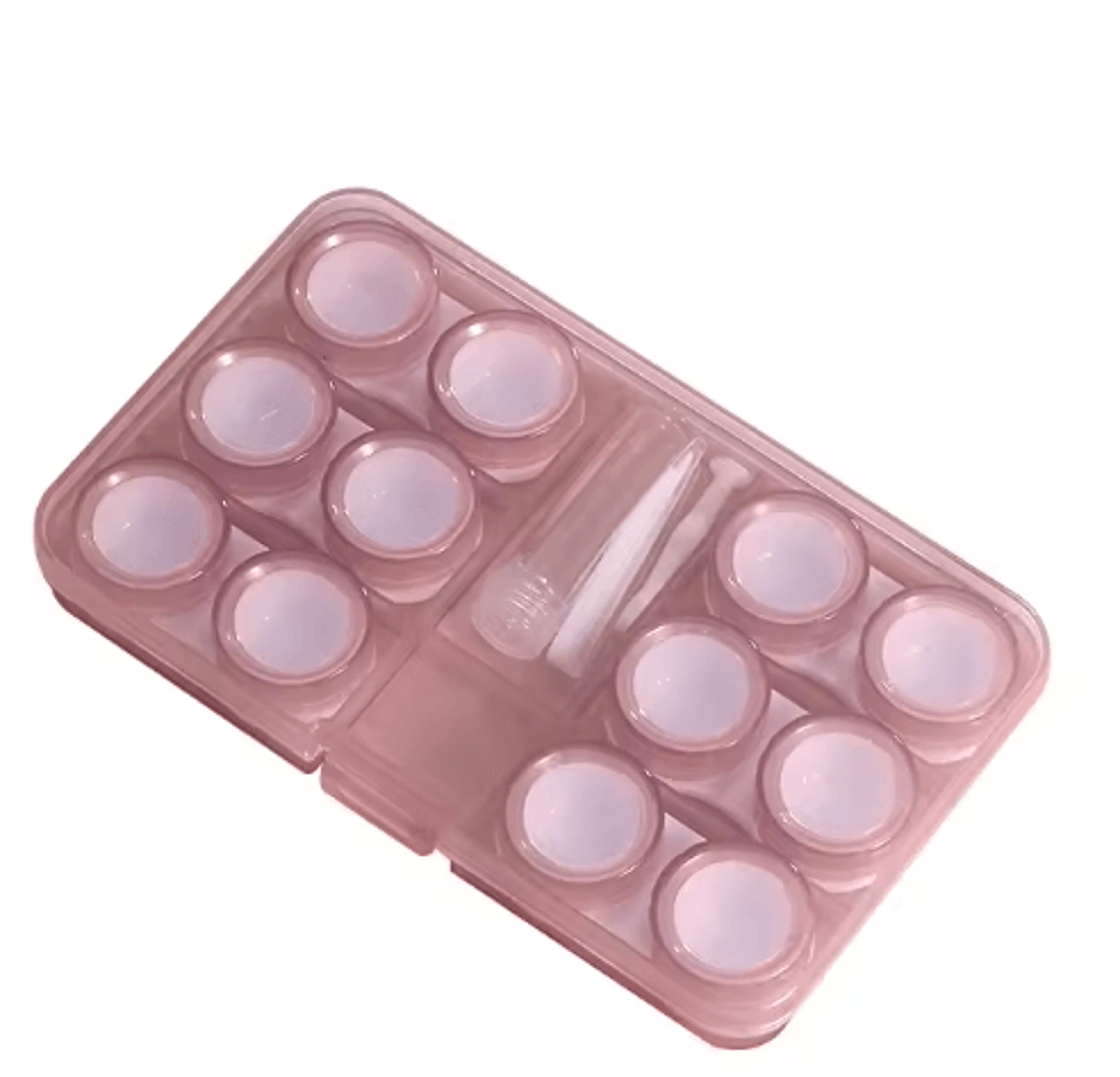 Transparent Contact Lens Case  Portable Travel Storage Kit With Tools 1