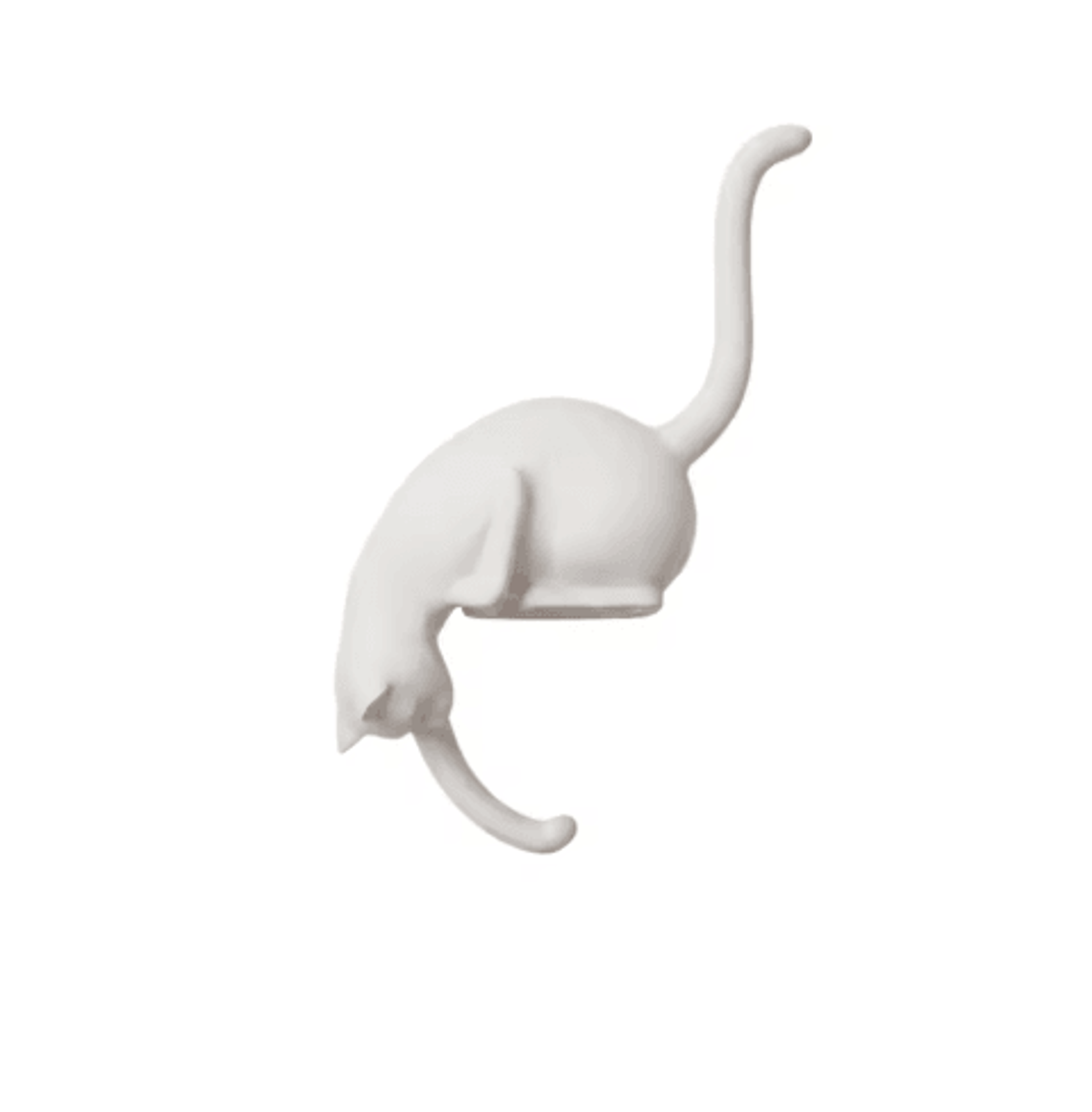 Cute CatShaped Hanging Hook With Light  Decorative Storage Hanger 3