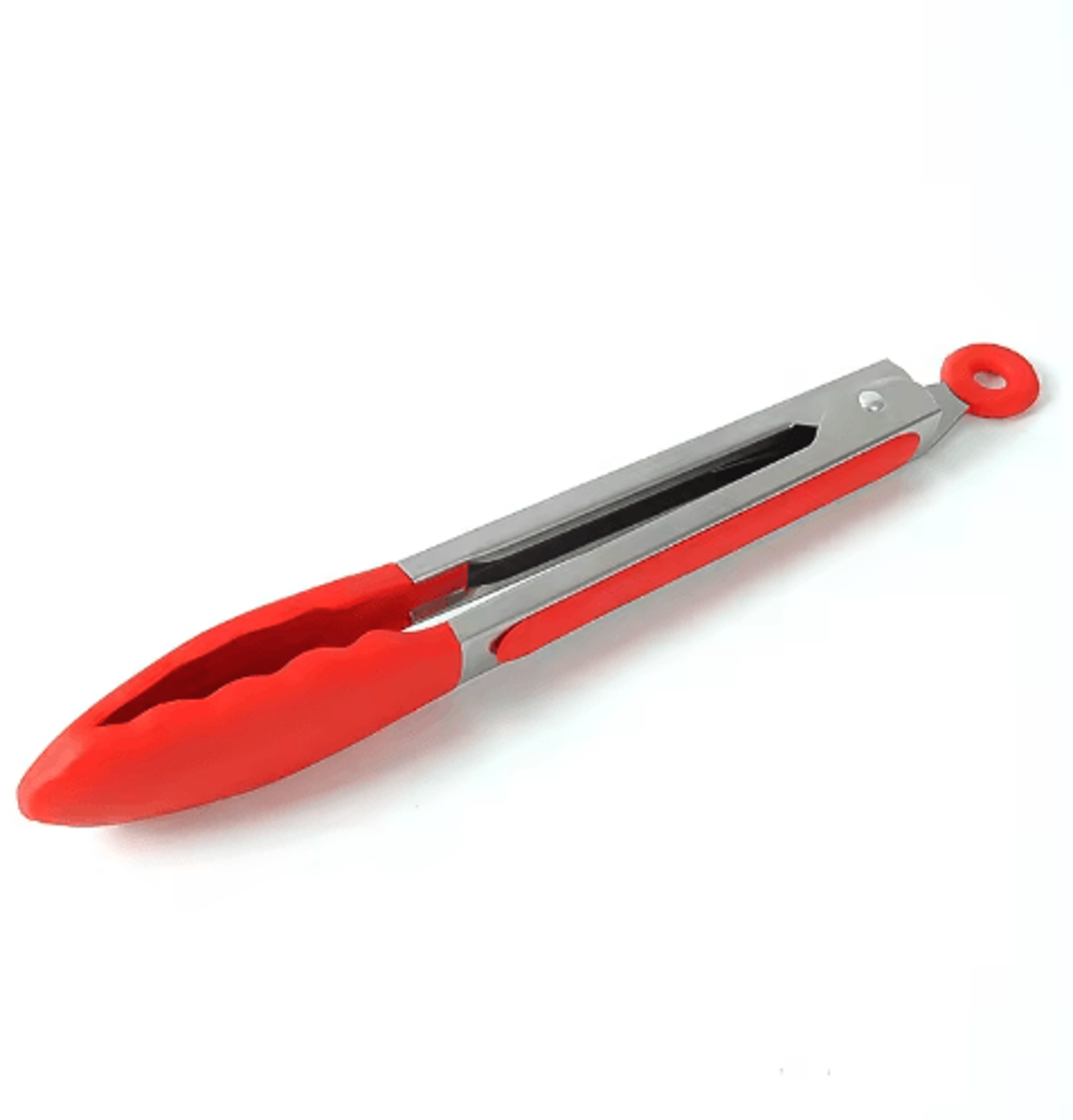 9Inch Stainless Steel Cooking Tongs  NonSlip Silicone Tip Kitchen Tongs 6