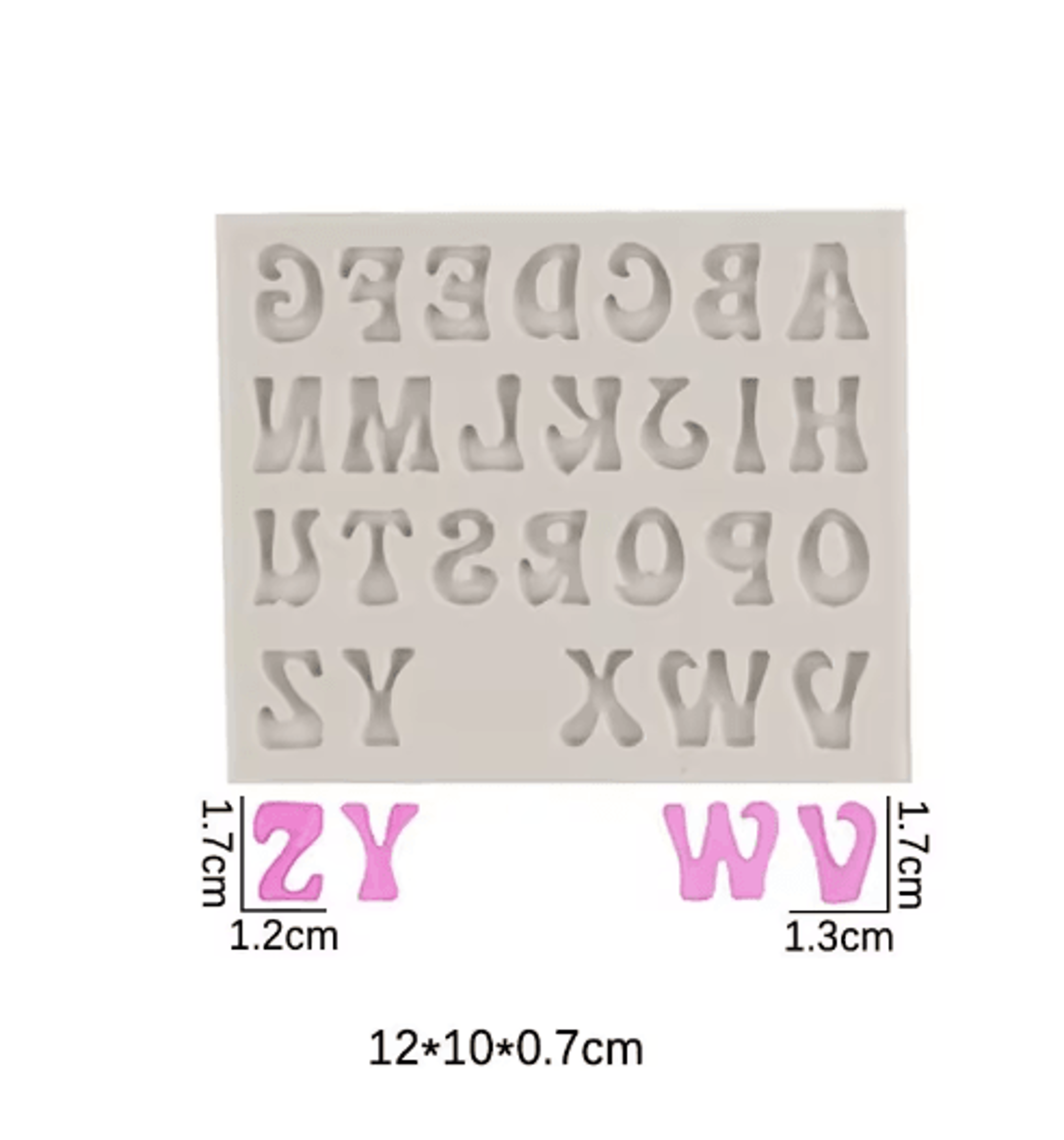 Alphanumeric Silicone Mold  Letters  Numbers Cake Decorating Tool 4