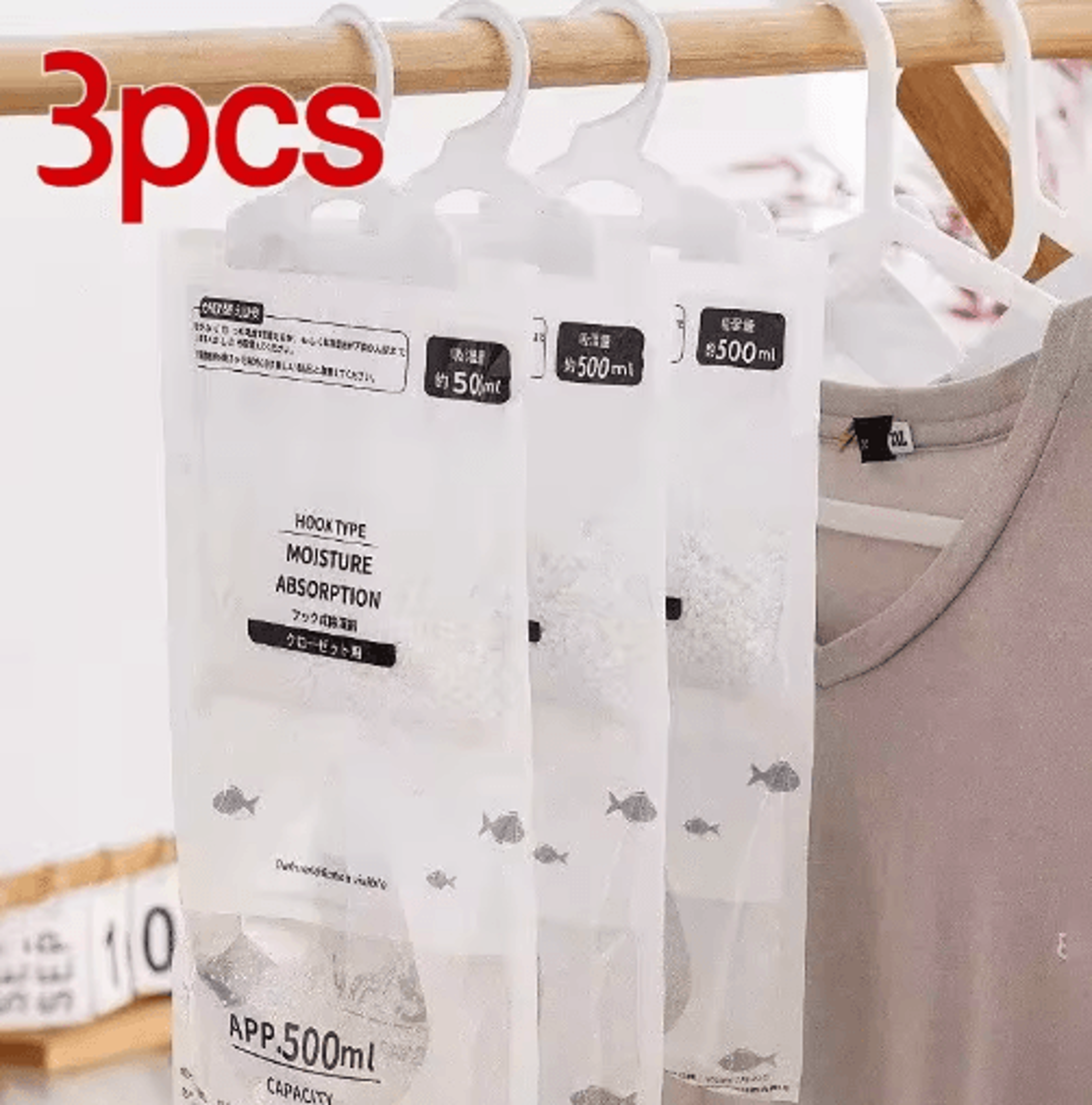Hanging Dehumidifier Bag  Moisture Absorber For Closets  Bathrooms 1