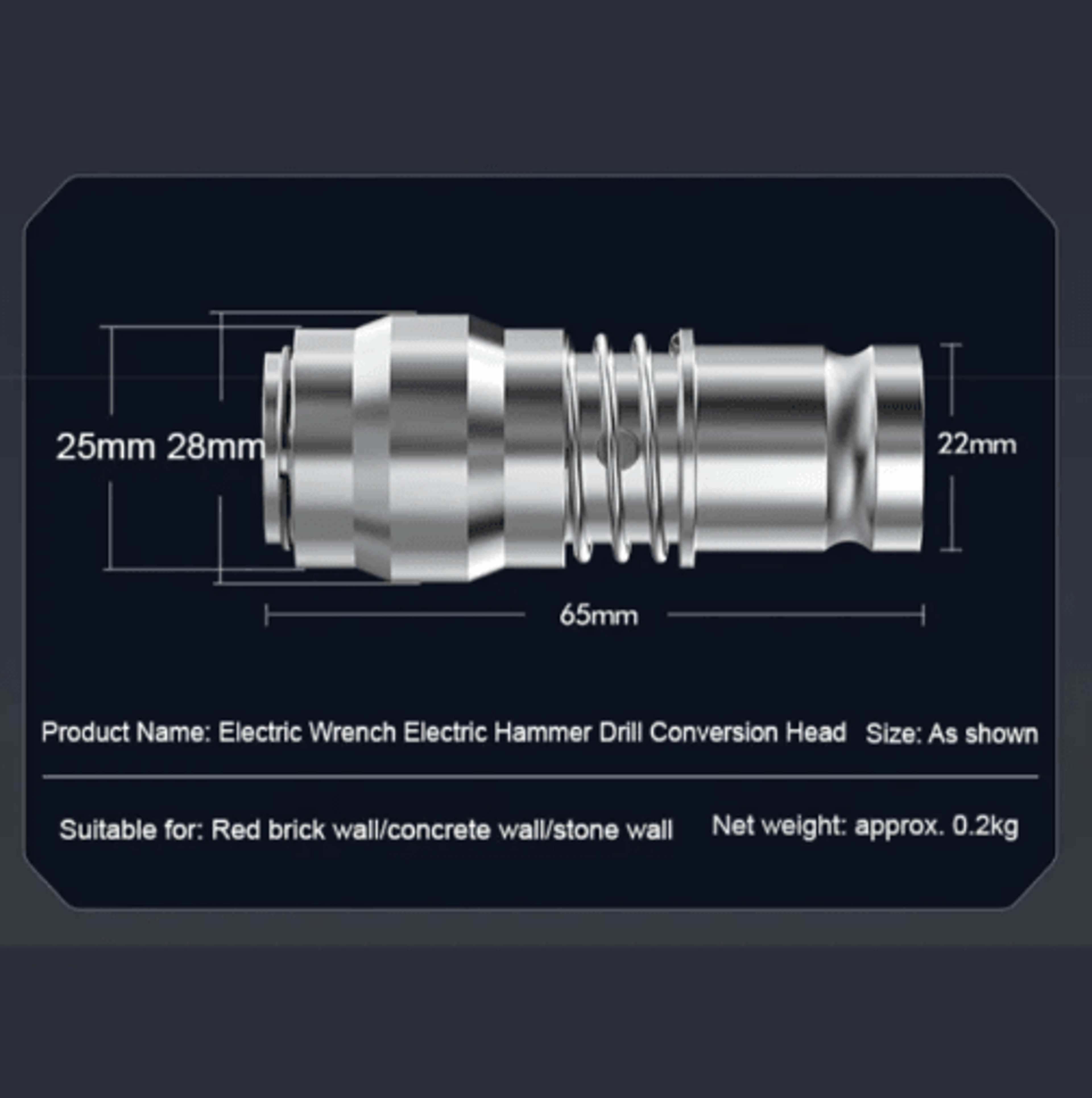 Rechargeable Multifunction Electric Wrench  4Hole Conversion Adapter Tool 1