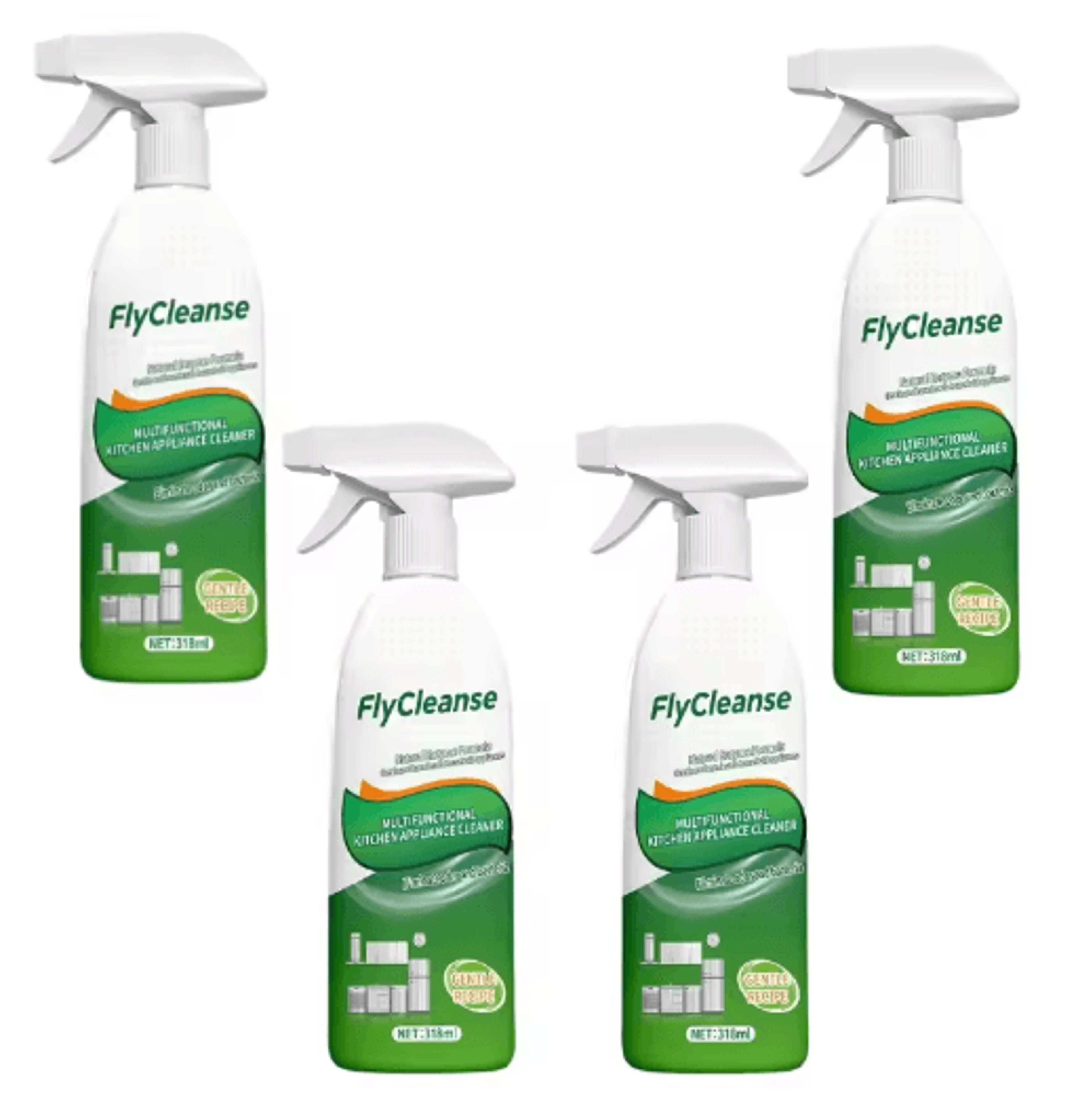 NoRinse Kitchen Appliance Cleaner  Stain  Odor Cleaning Spray 1