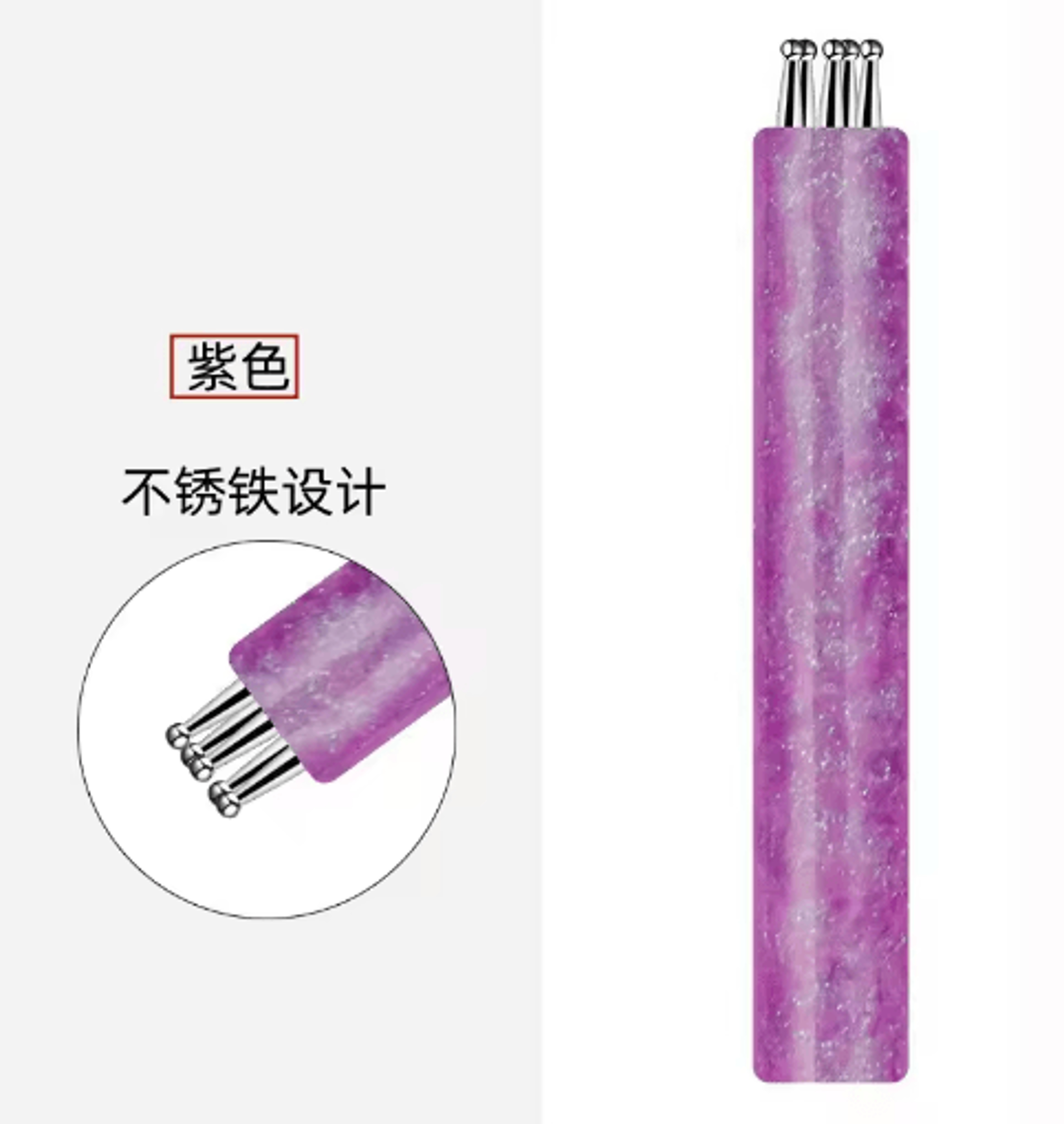 15mm Fine Tip Nail Art Dotting Pen  Precision Manicure  Glitter Tool 2
