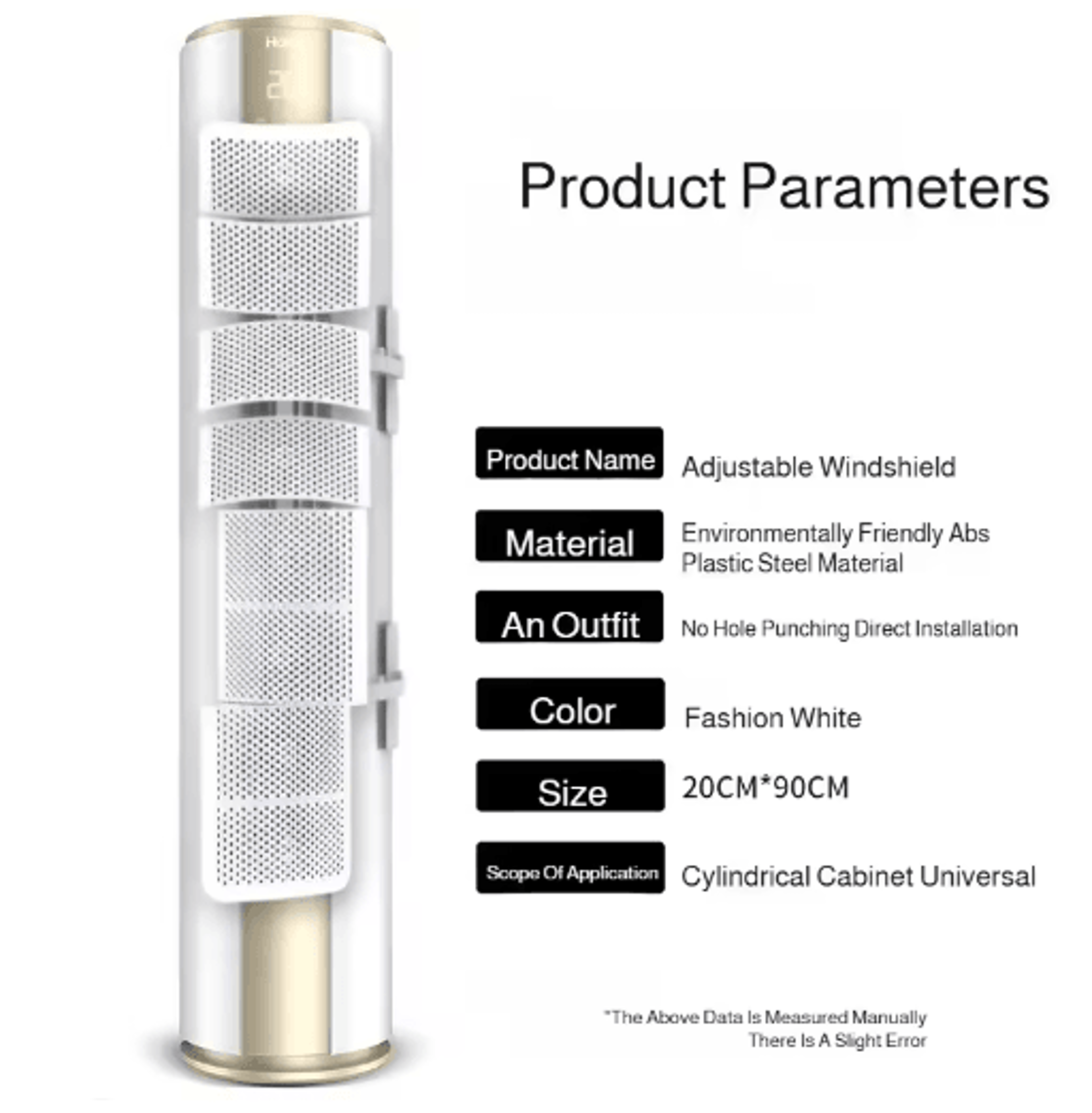Adjustable Vertical Air Conditioner Wind Deflector With Honeycomb Design 5