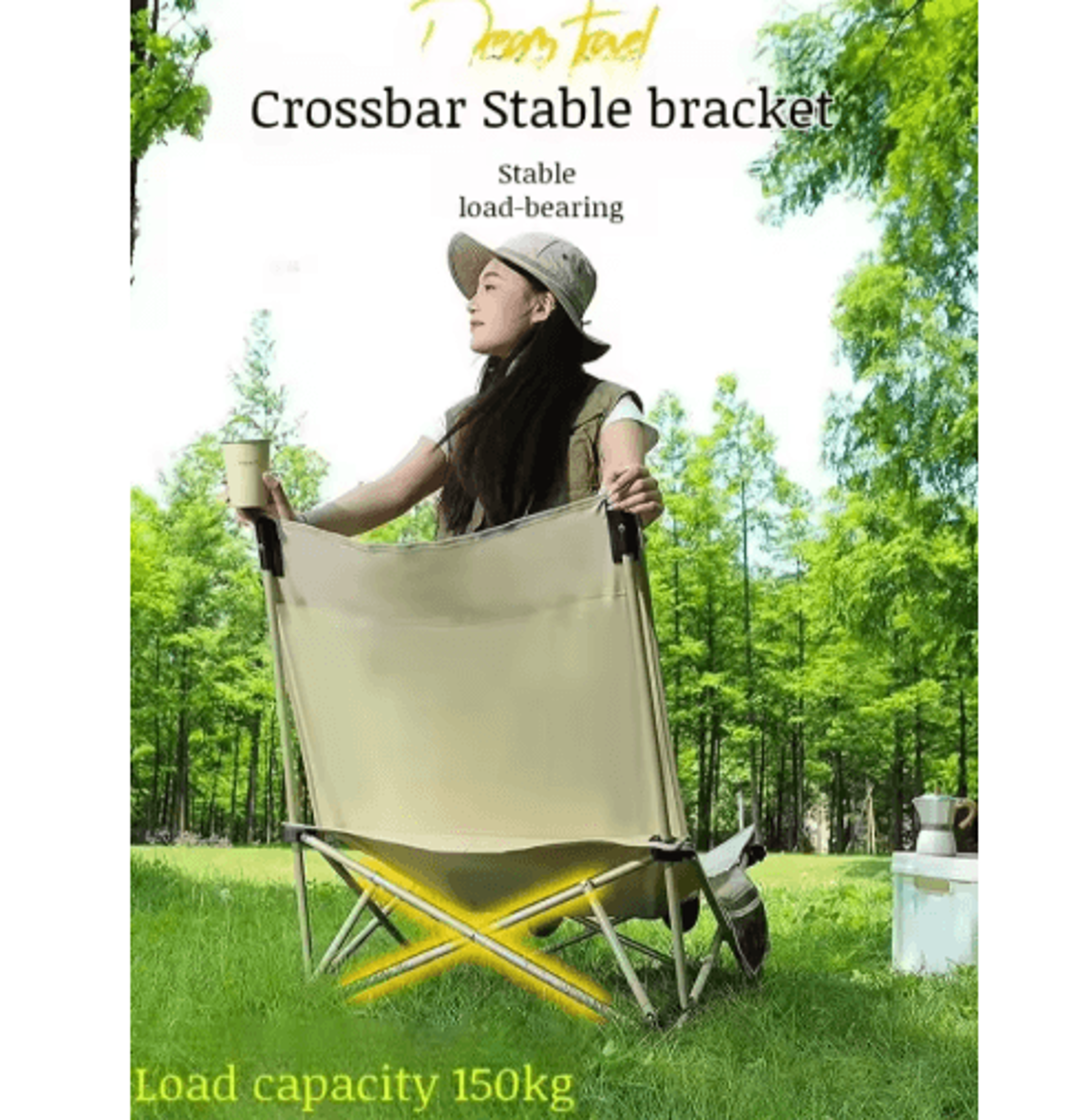 Portable Folding Camping Lounge Chair With Adjustable Backrest 10