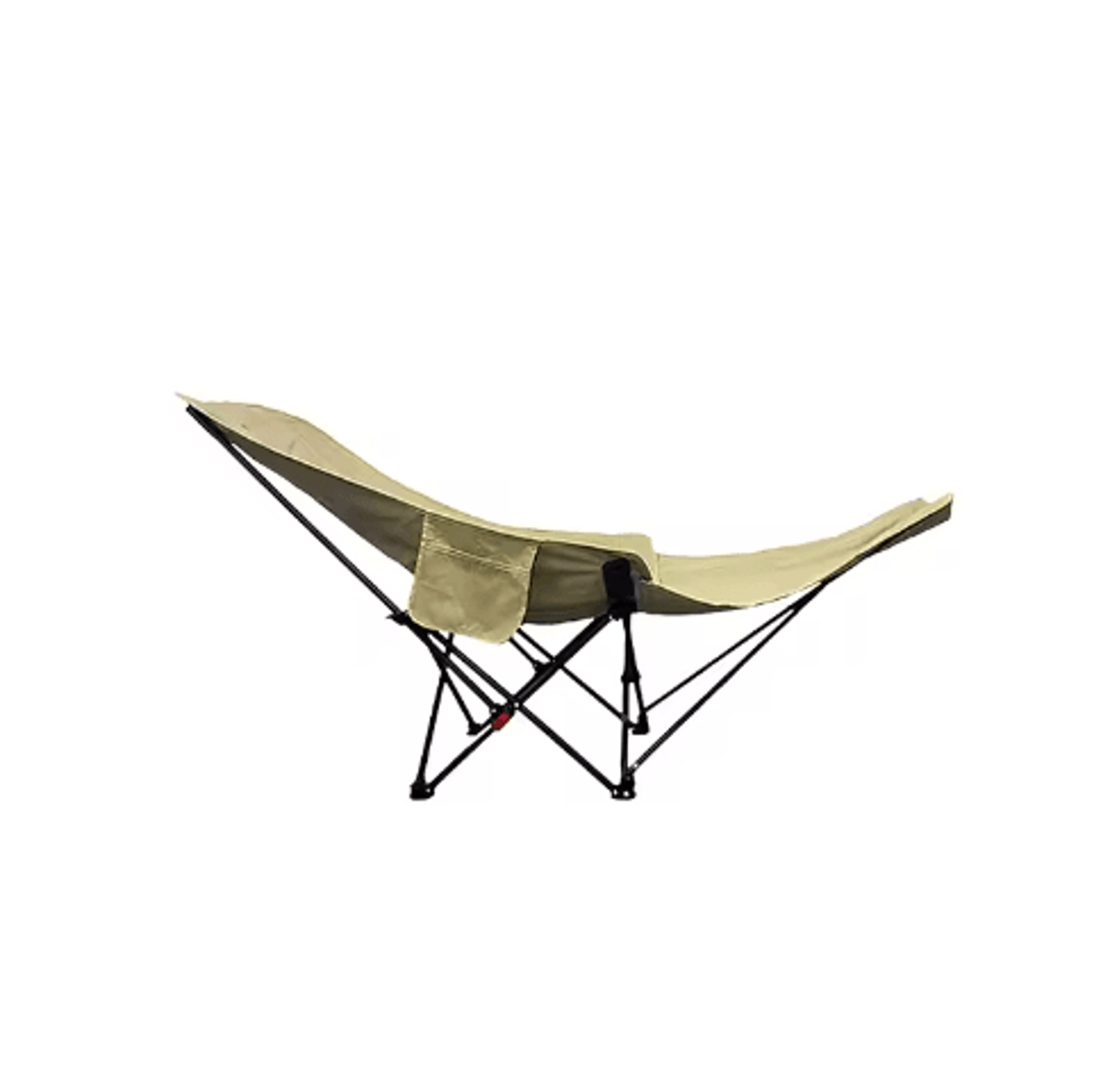 Portable Folding Camping Recliner With Adjustable Backrest  Leg Rest 2