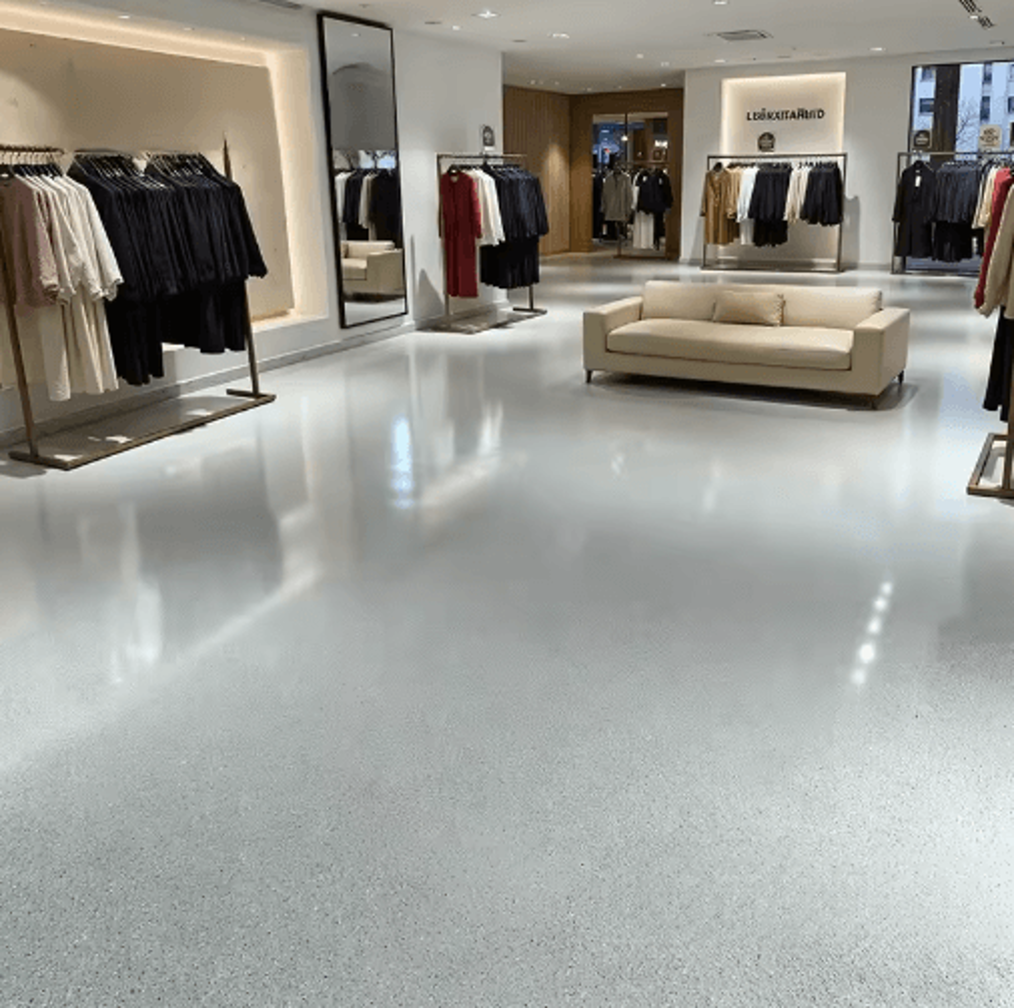 WaterBased Epoxy Floor Paint With Colored Sand Marble Effect 7