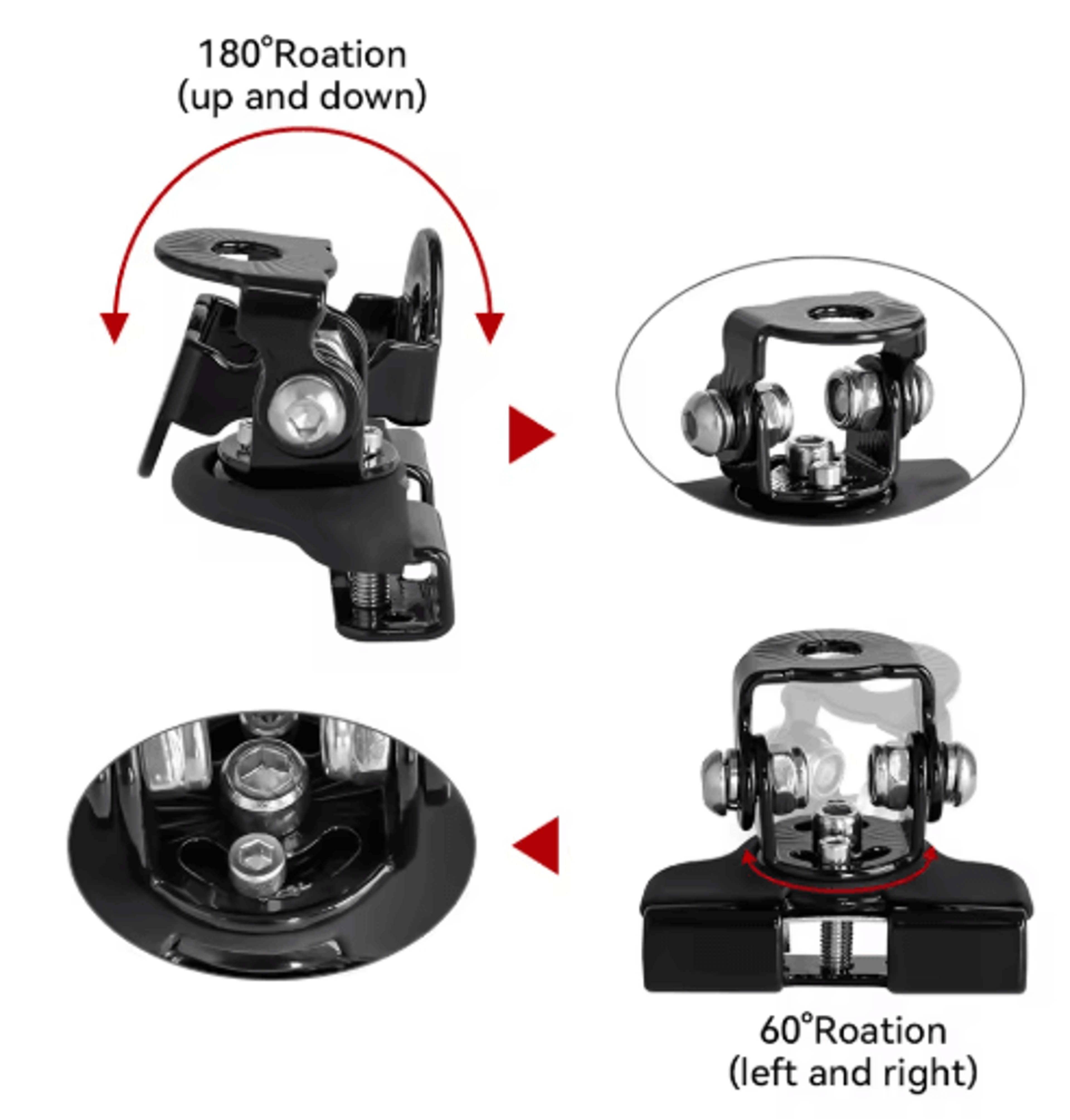Universal Rotatable Car Work Light Mounting Bracket For OffRoad LED Lights 6