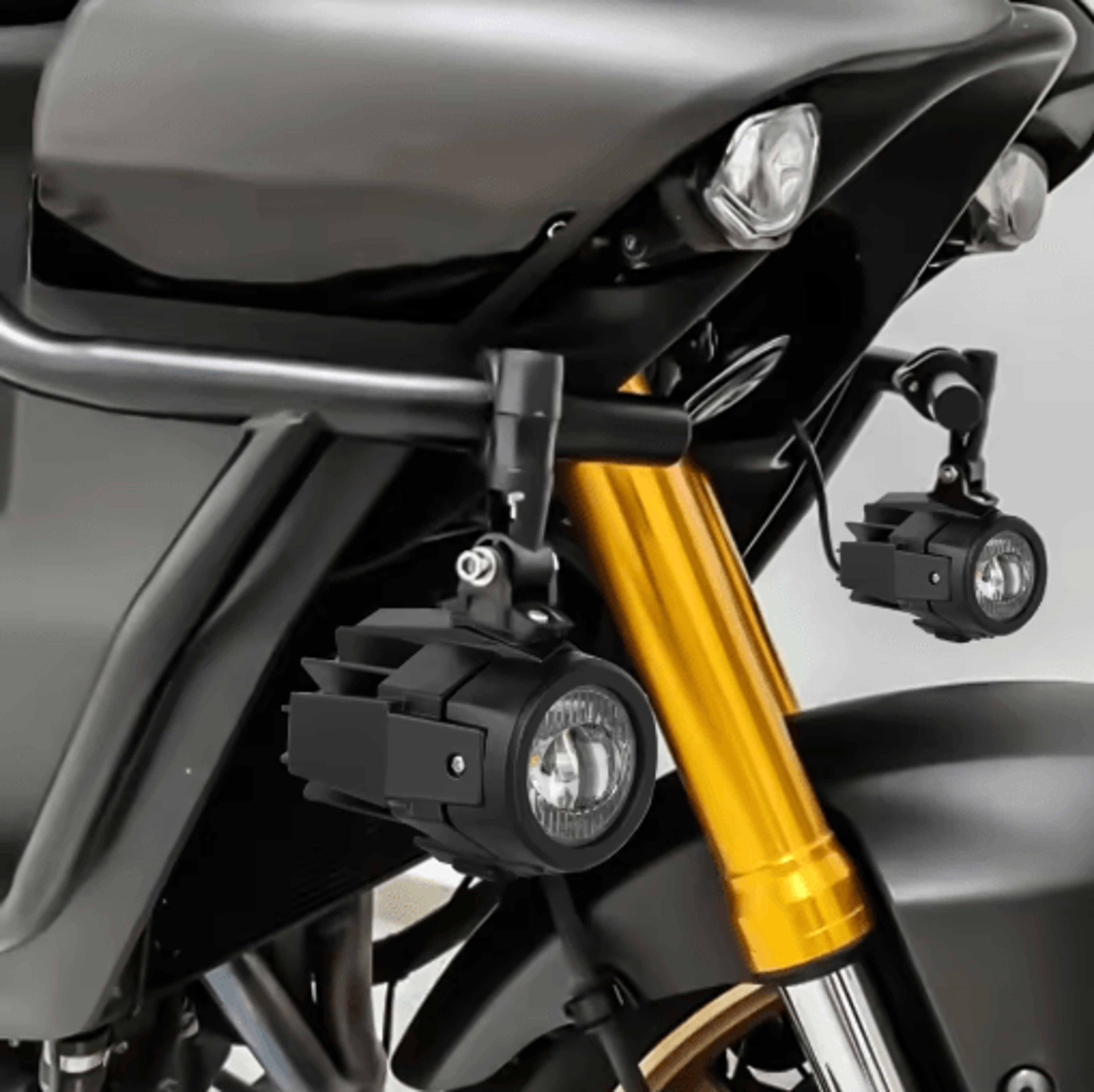 E9 FlipUp Motorcycle LED Fog Light Protector For BMW R1200GS R1250GS 3