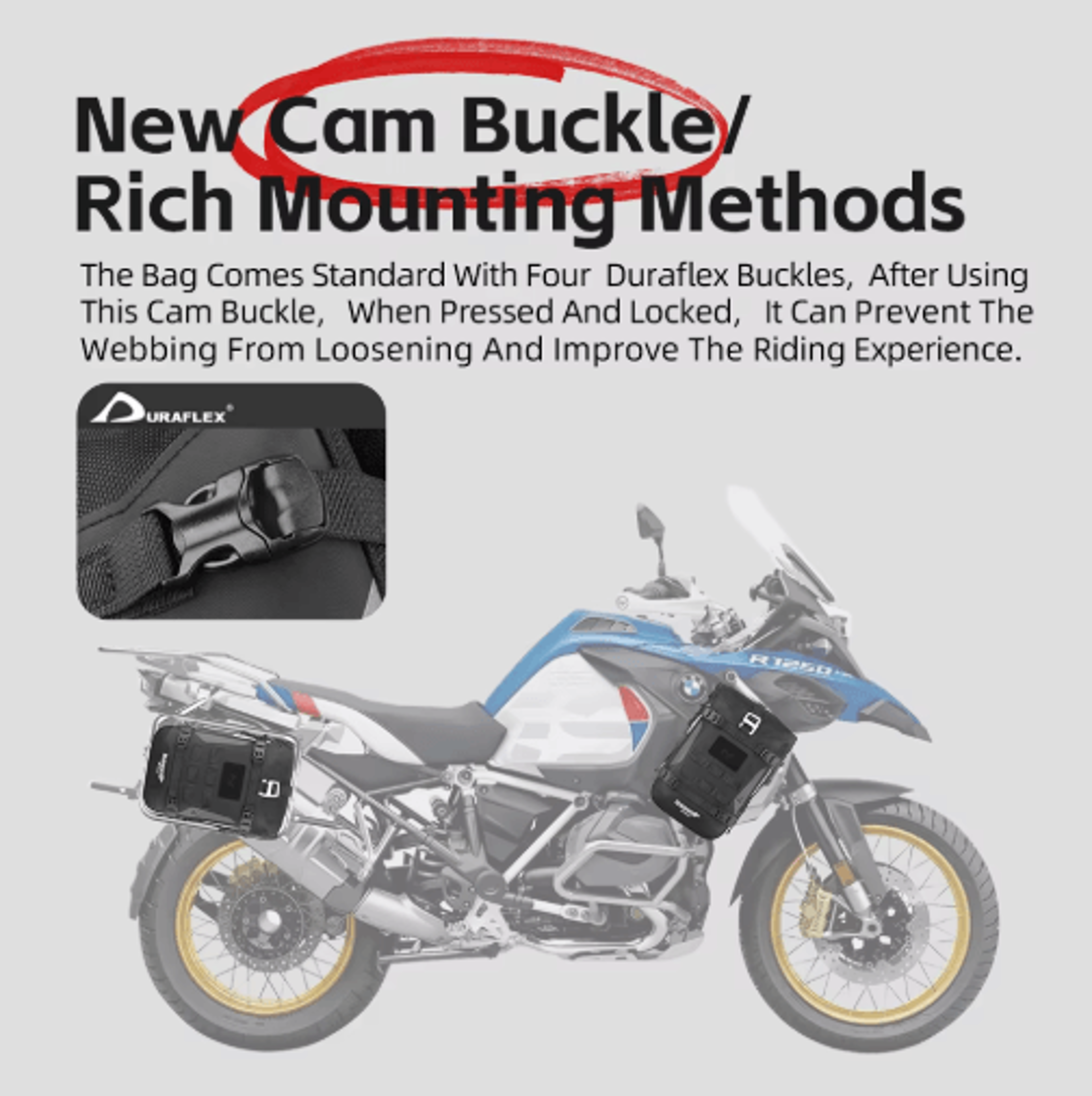 Waterproof Motorcycle Crash Bar Bag With Inner Support Board 5