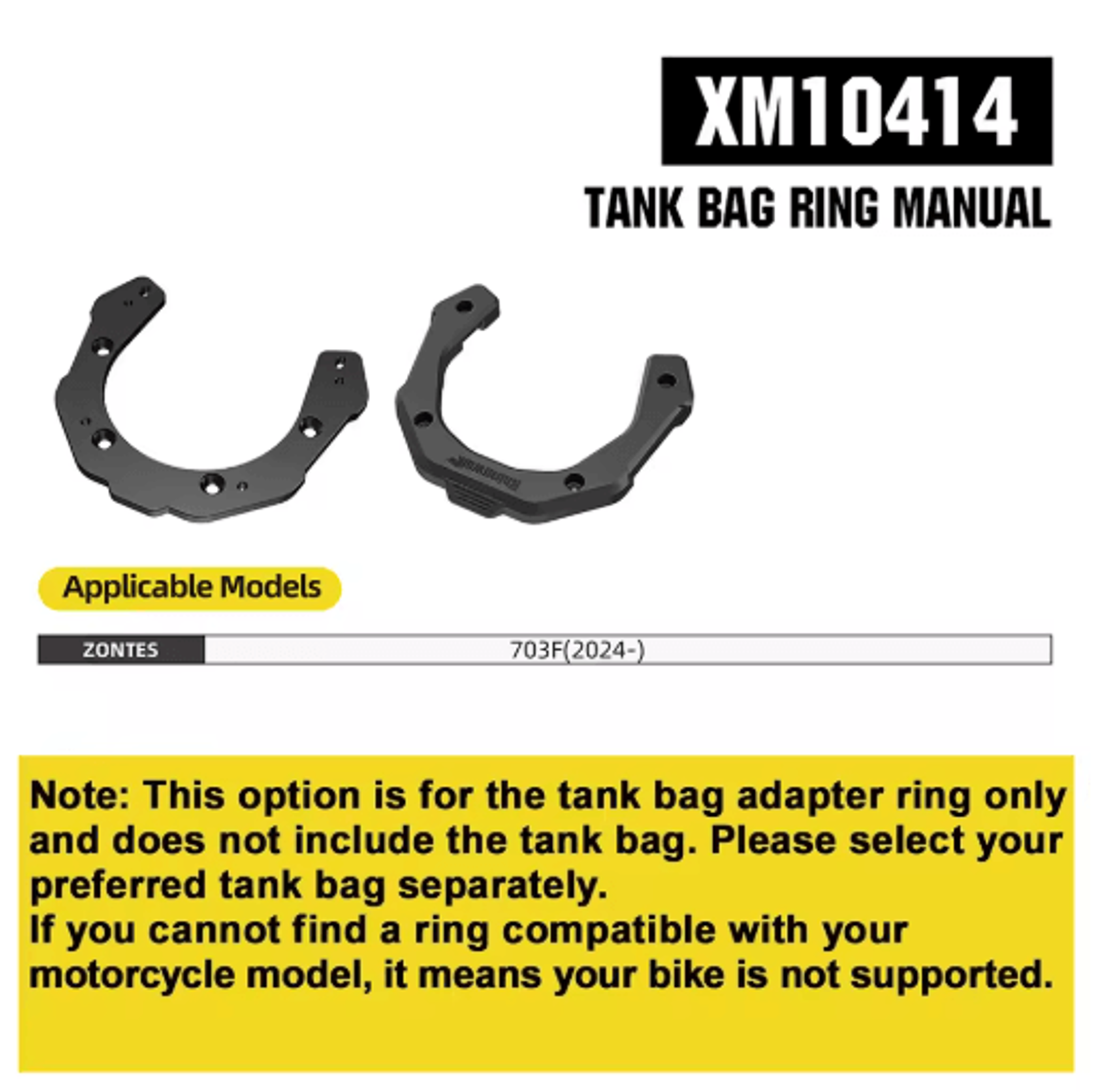 65L Waterproof Motorcycle Magnetic Tank Bag With Quick Release 8