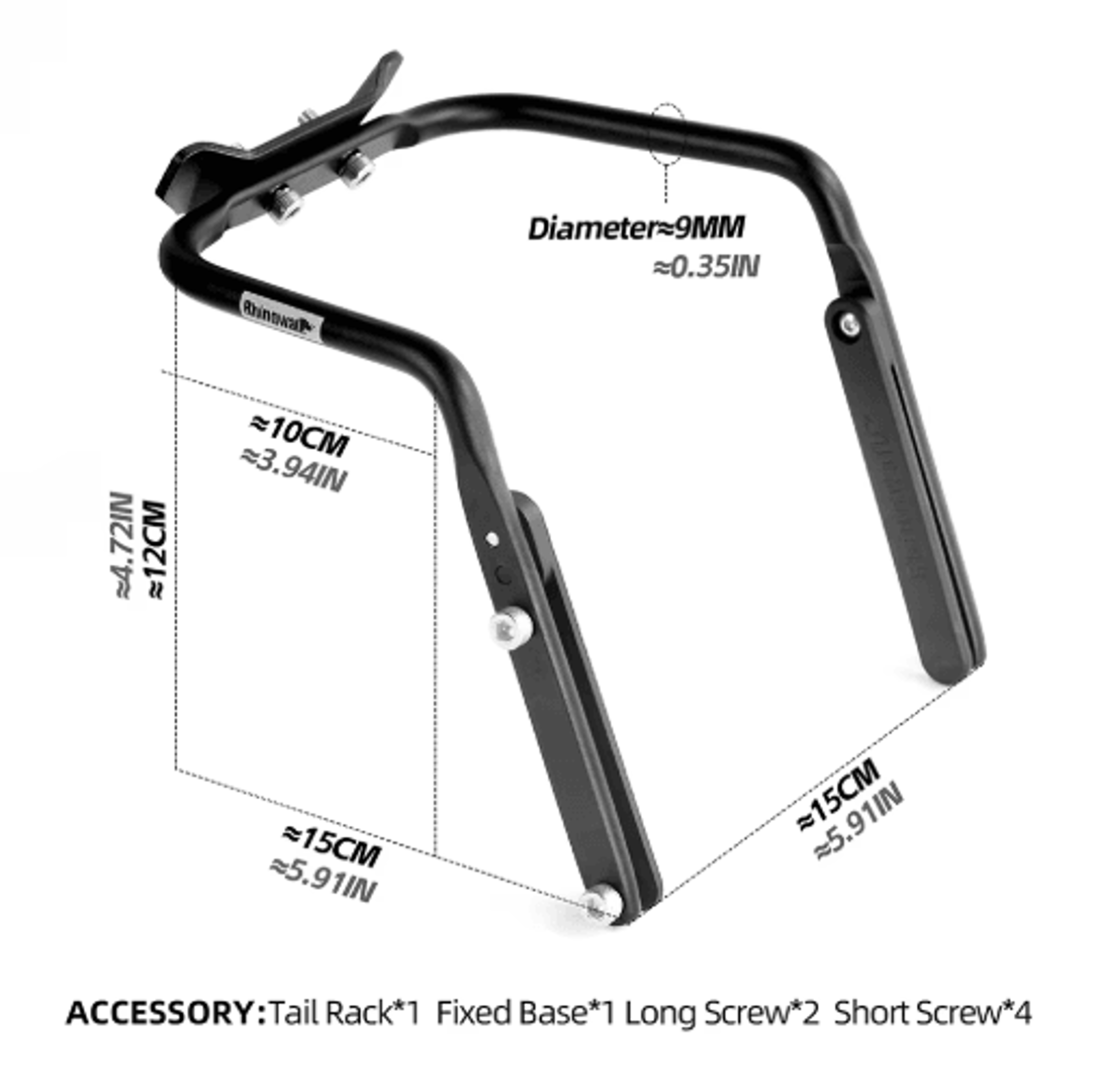 Bike Saddle Bag Stabilizer Bracket With Extended Rear Support 1