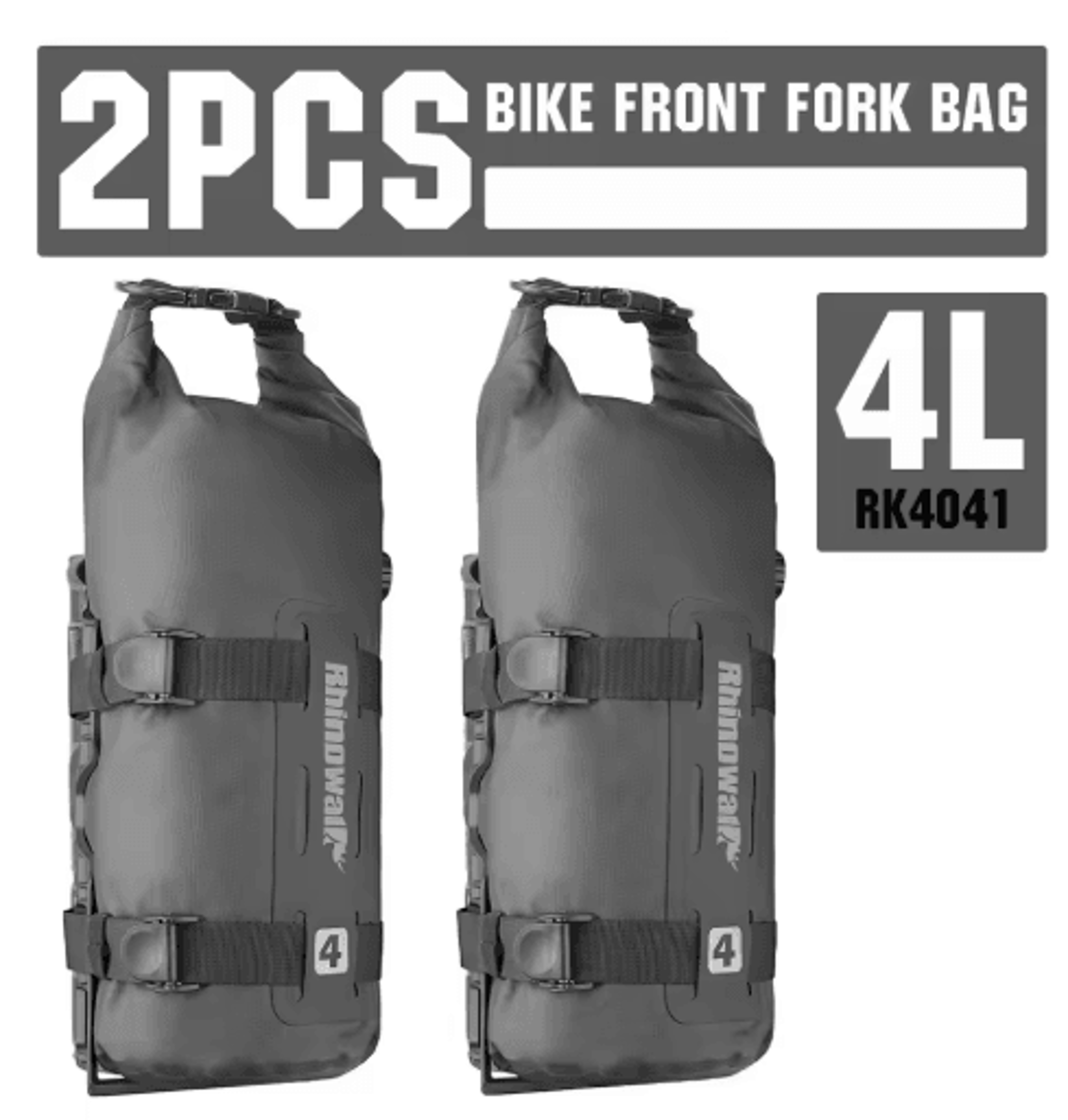 Waterproof Bike Front Fork Bag  4L7L QuickRelease Cycling Storage 2