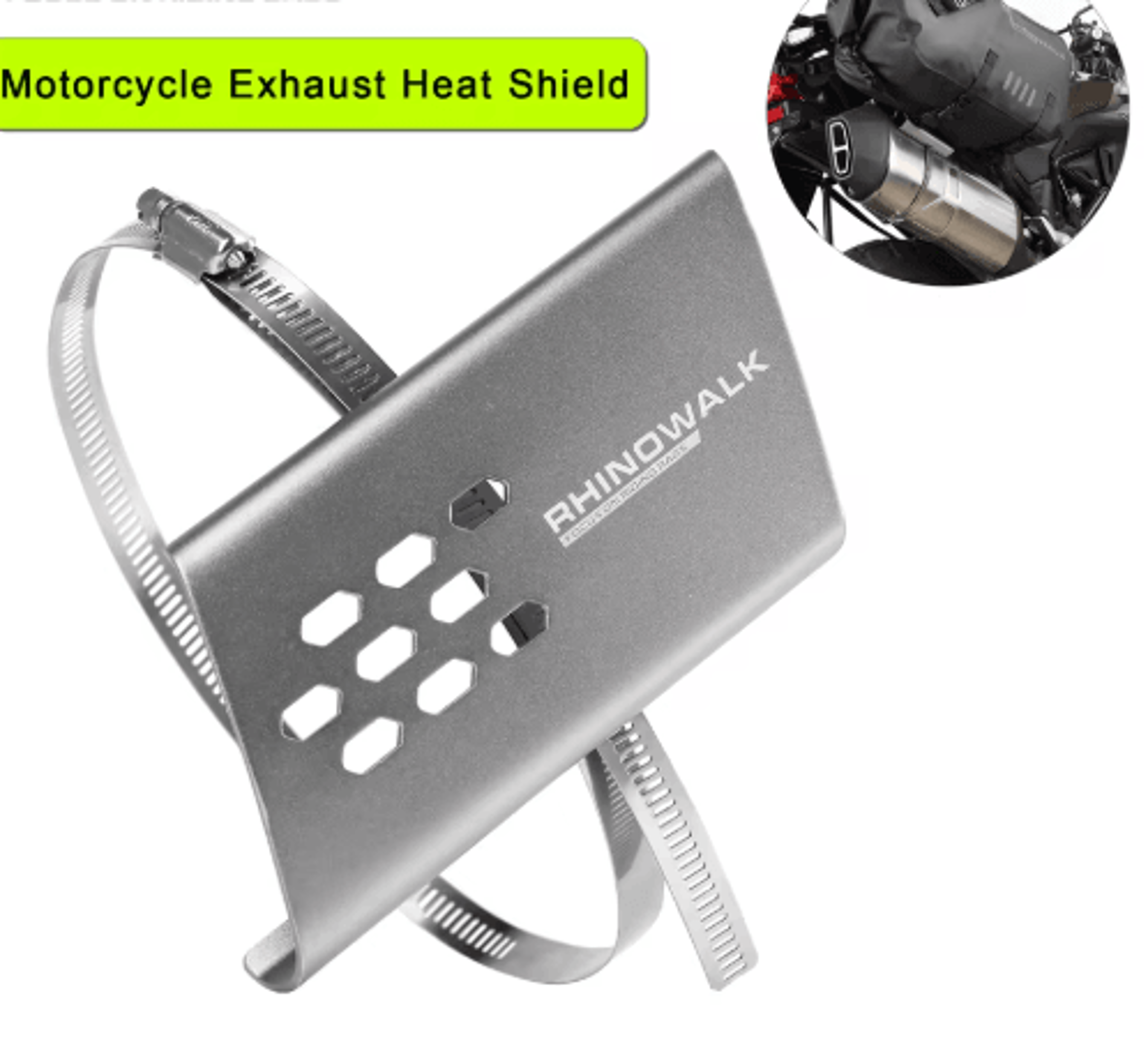 Motorcycle Exhaust Heat Shield  UniversalStyle AntiScald Pipe Protector 0