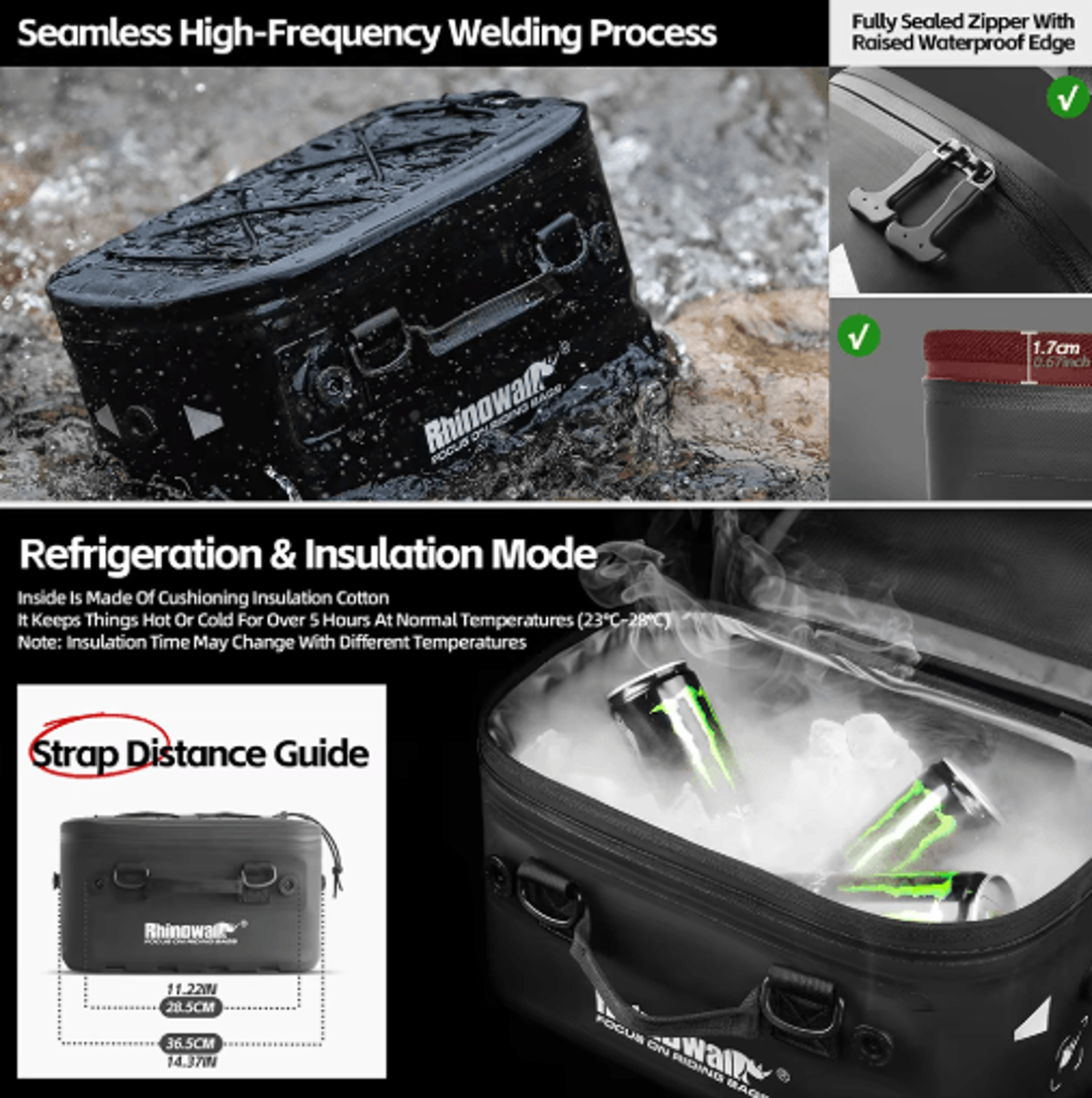 Waterproof Motorcycle Side Bag  CollisionResistant Adventure Pannier Luggage 4