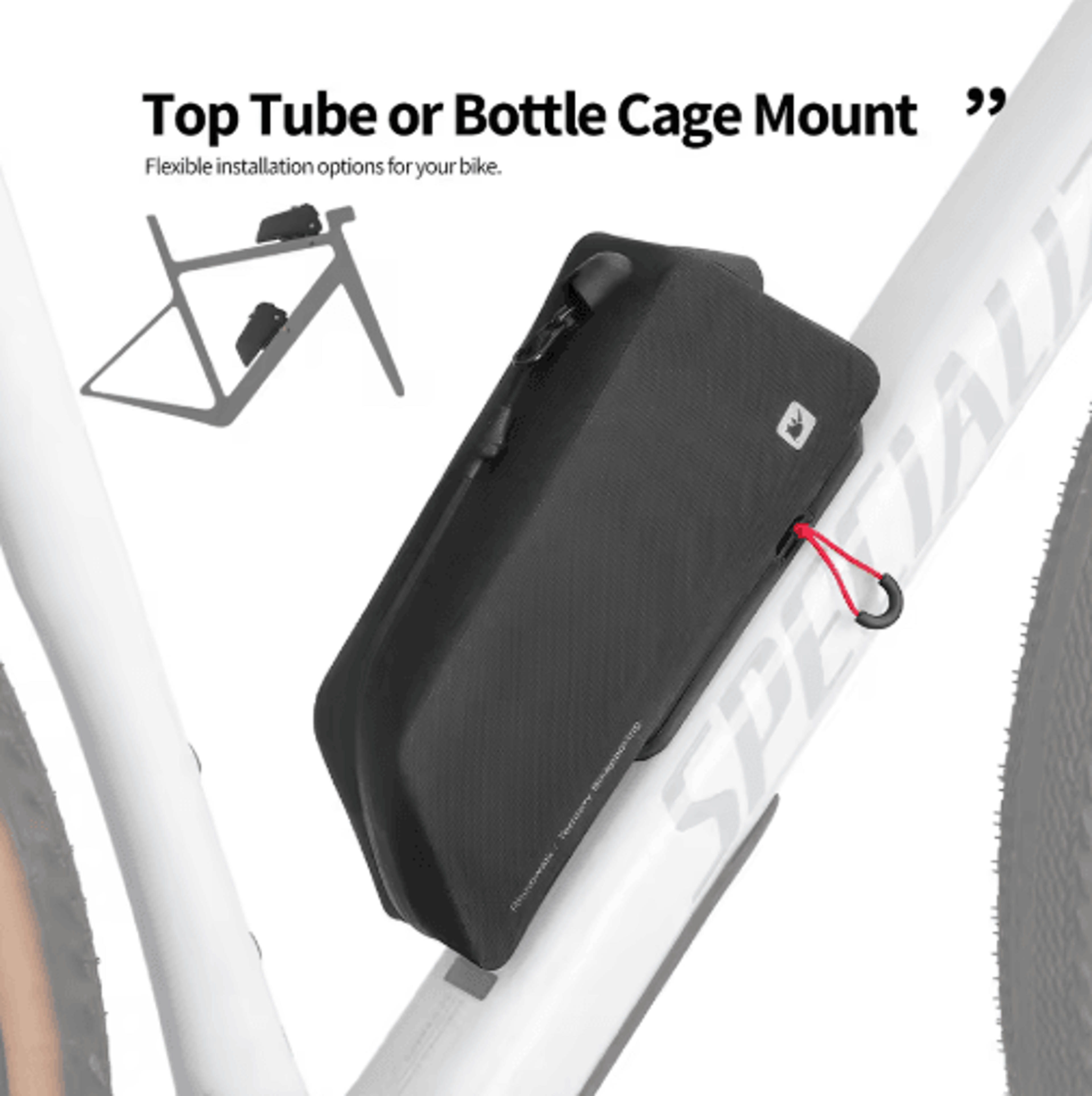 Waterproof Bicycle Top Tube Bag  QuickRelease Cycling Frame Storage 5