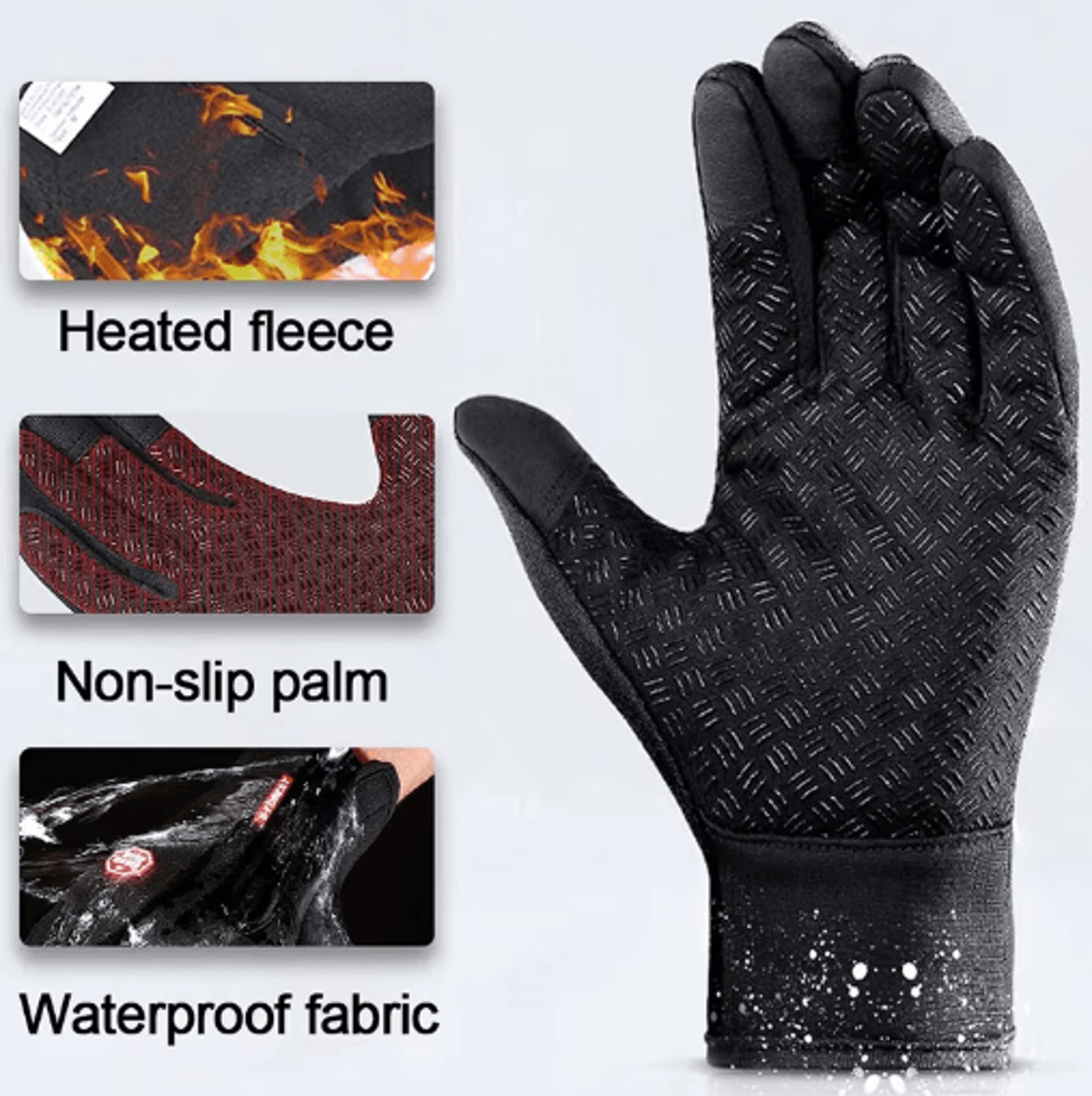 Waterproof Winter Touchscreen Gloves  Warm Windproof Sports Gloves 8