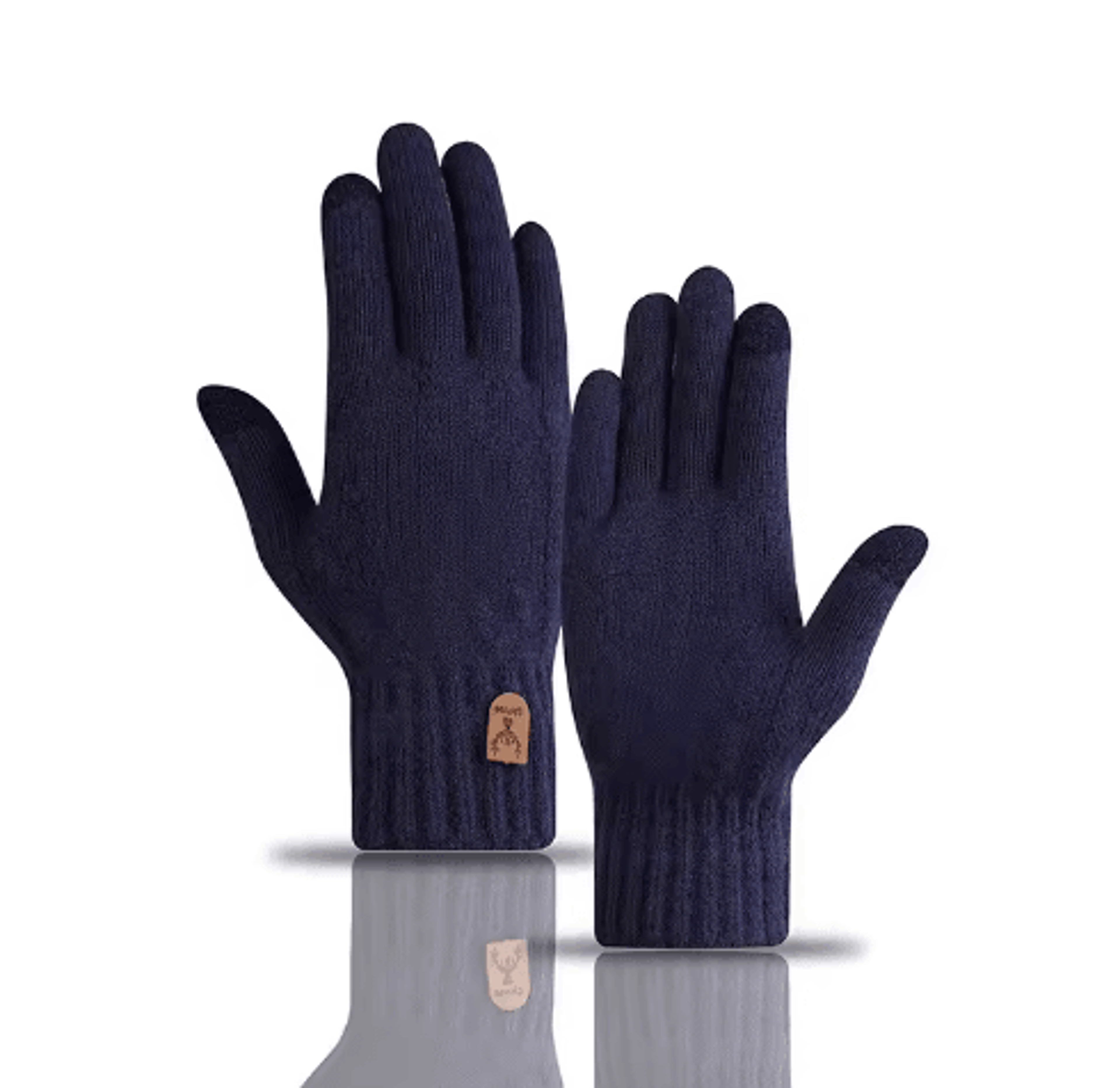 Mens Thermal Touchscreen Gloves  Thick VelvetLined Knitted Winter Gloves 2