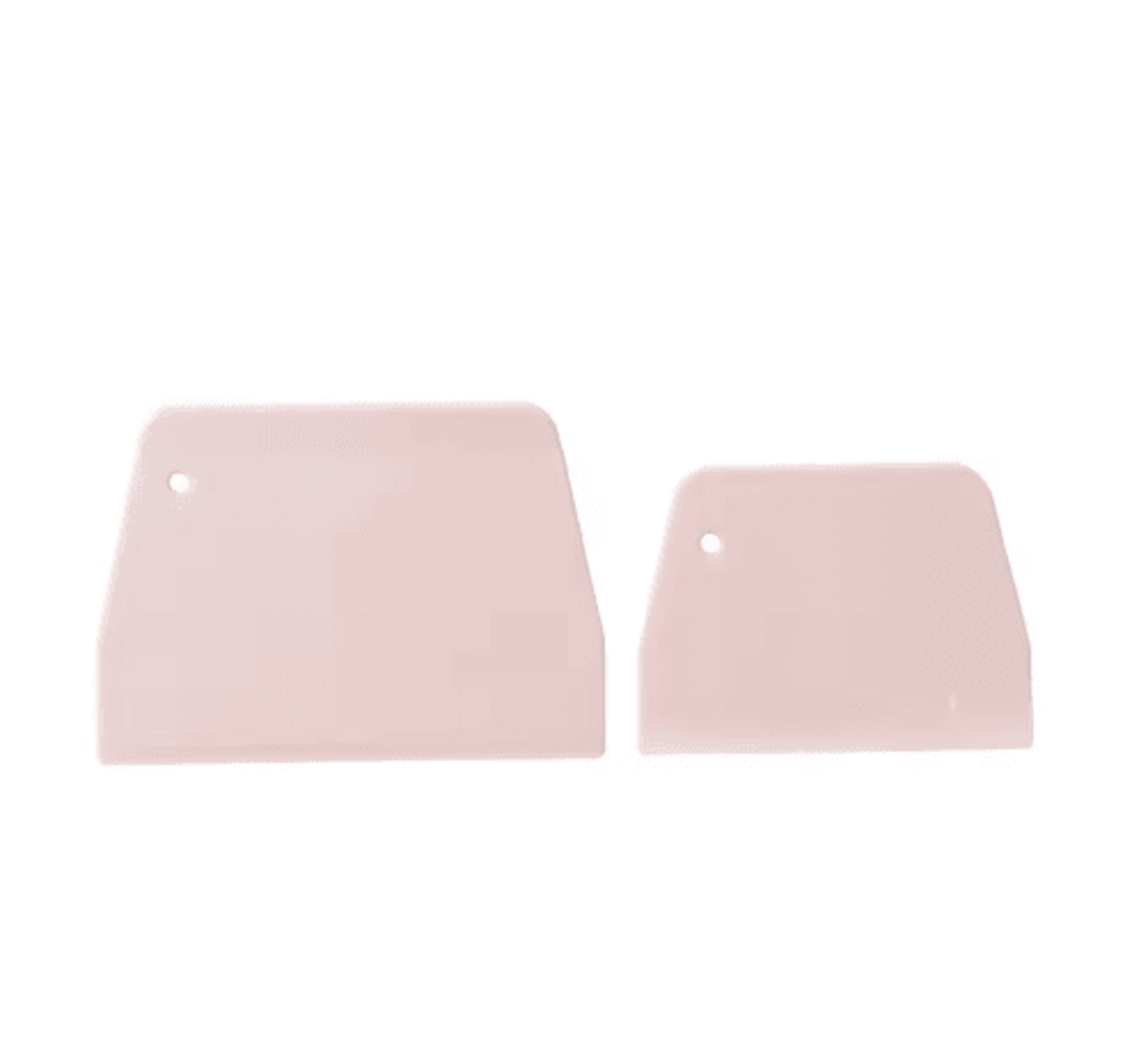 2Piece Plastic Dough Scraper Set  Cake Cream  Batter Baking Tools 2