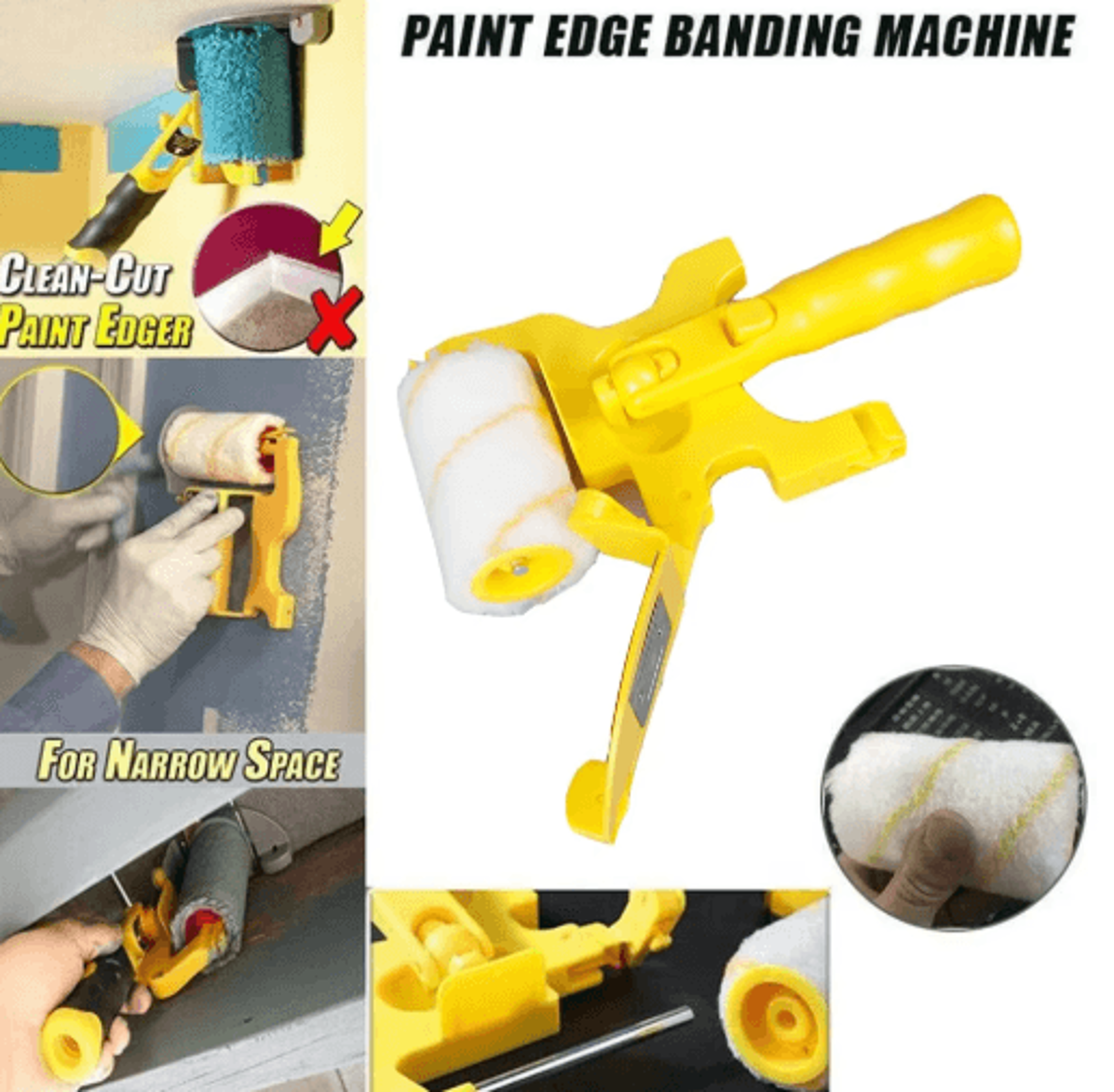 Professional Wall Paint Roller Set  CleanCut Edger Painting Tool 5