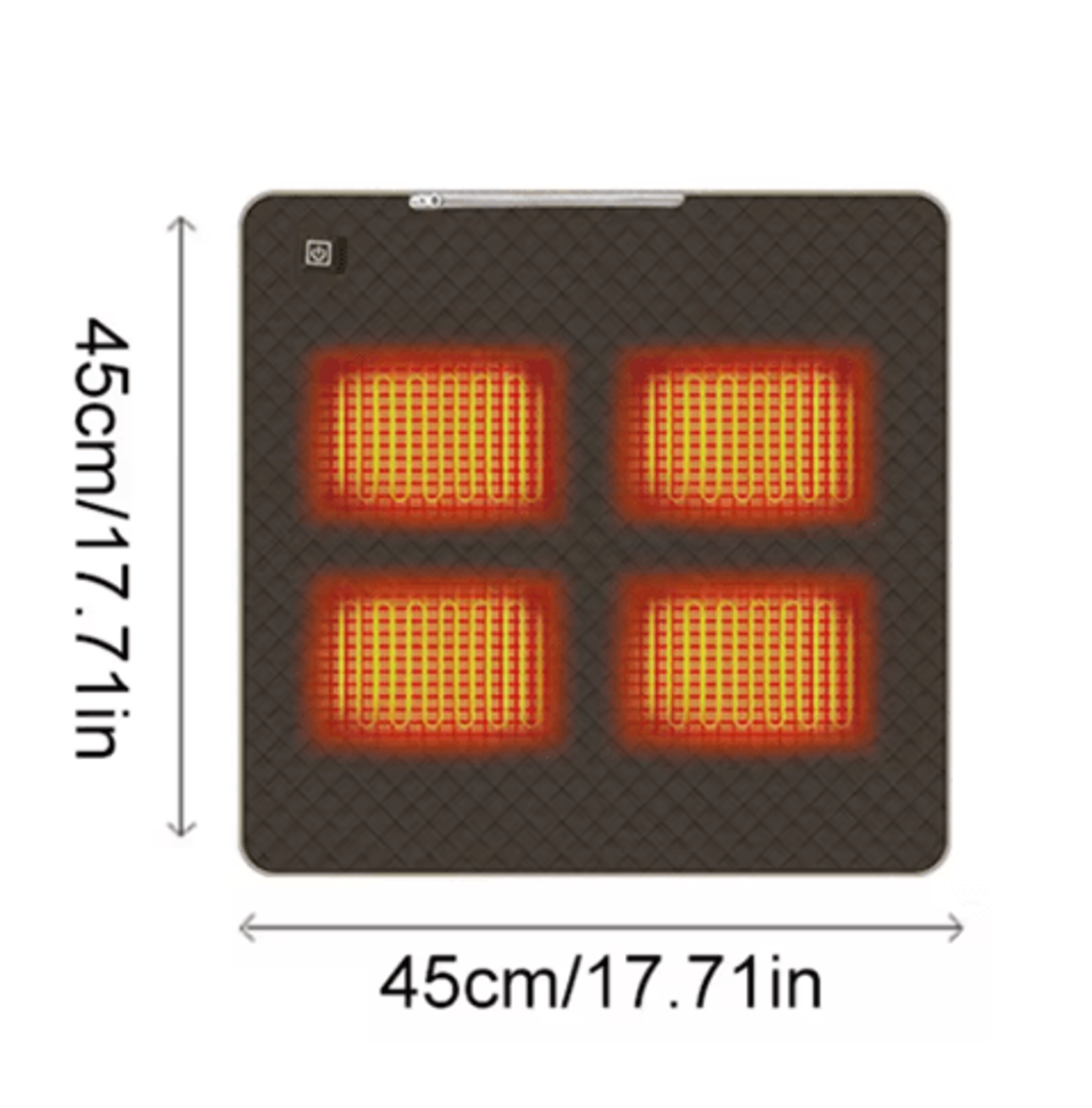 5V USB Electric Heating Pad  3Level Warm Camping Cushion 4