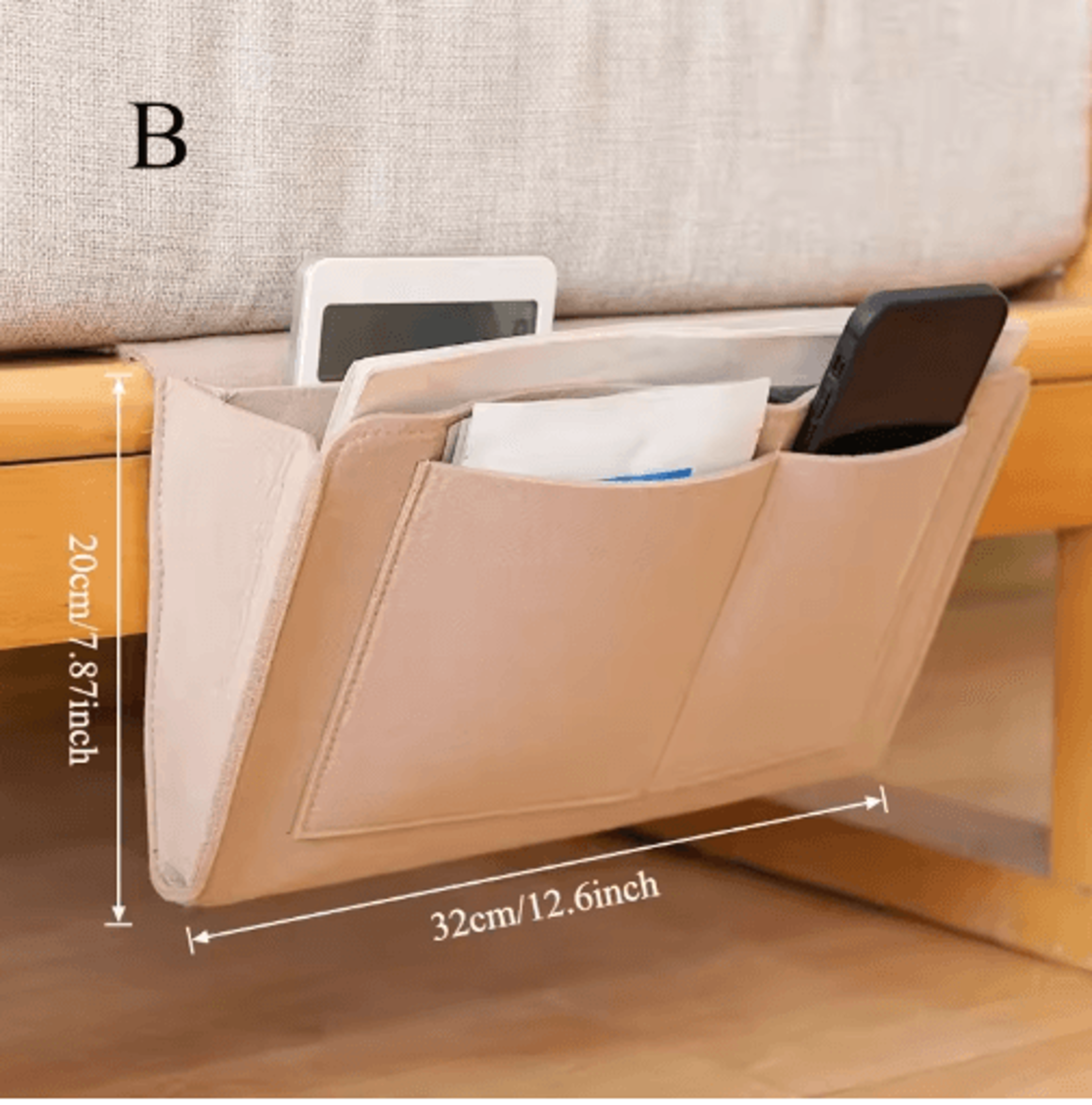 Bedside Hanging Storage Bag  Multifunctional Sofa Organizer 2