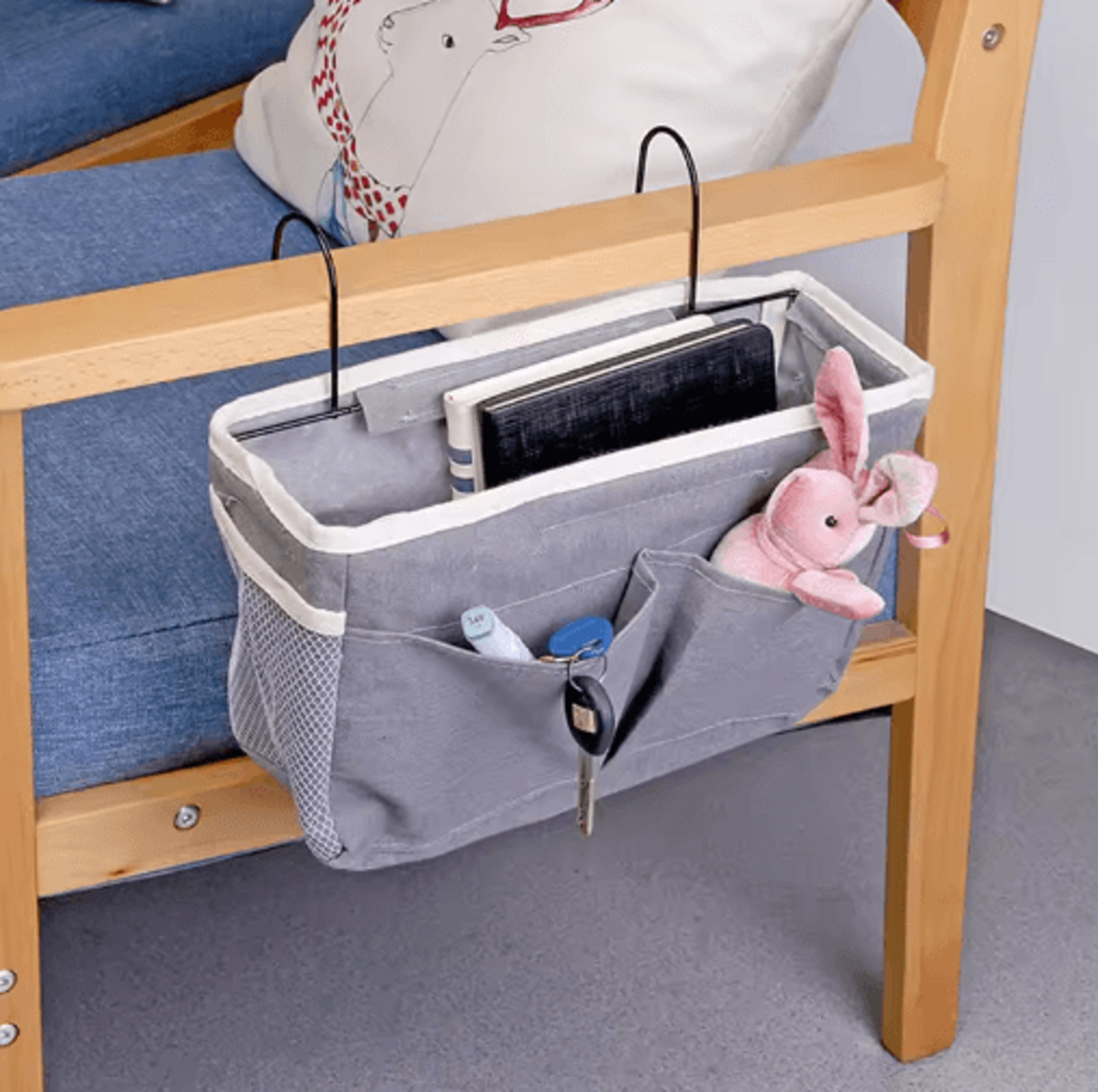 Bedside Hanging Storage Bag  Multifunctional Sofa Organizer 4