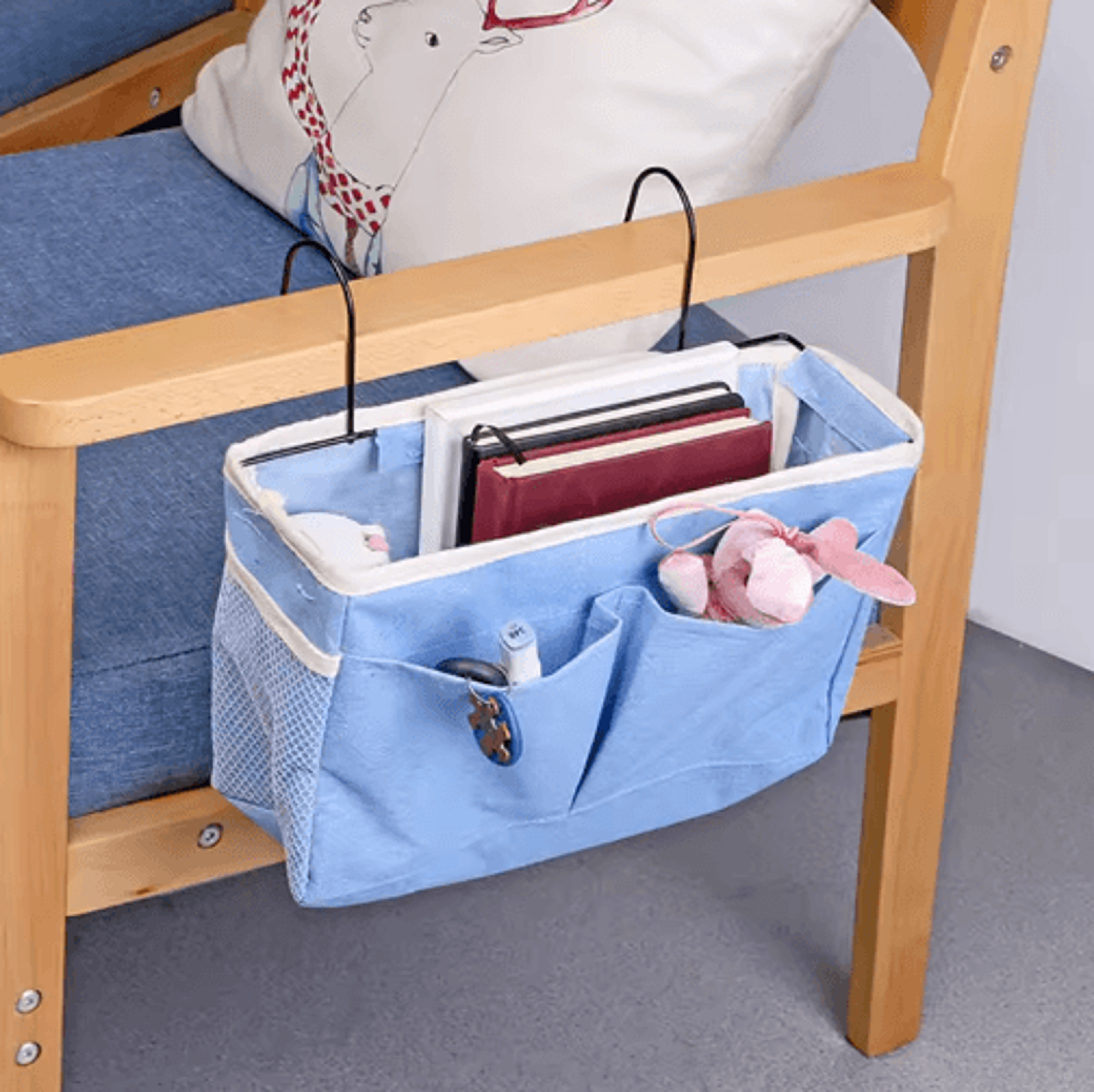 Bedside Hanging Storage Bag  Multifunctional Sofa Organizer 3