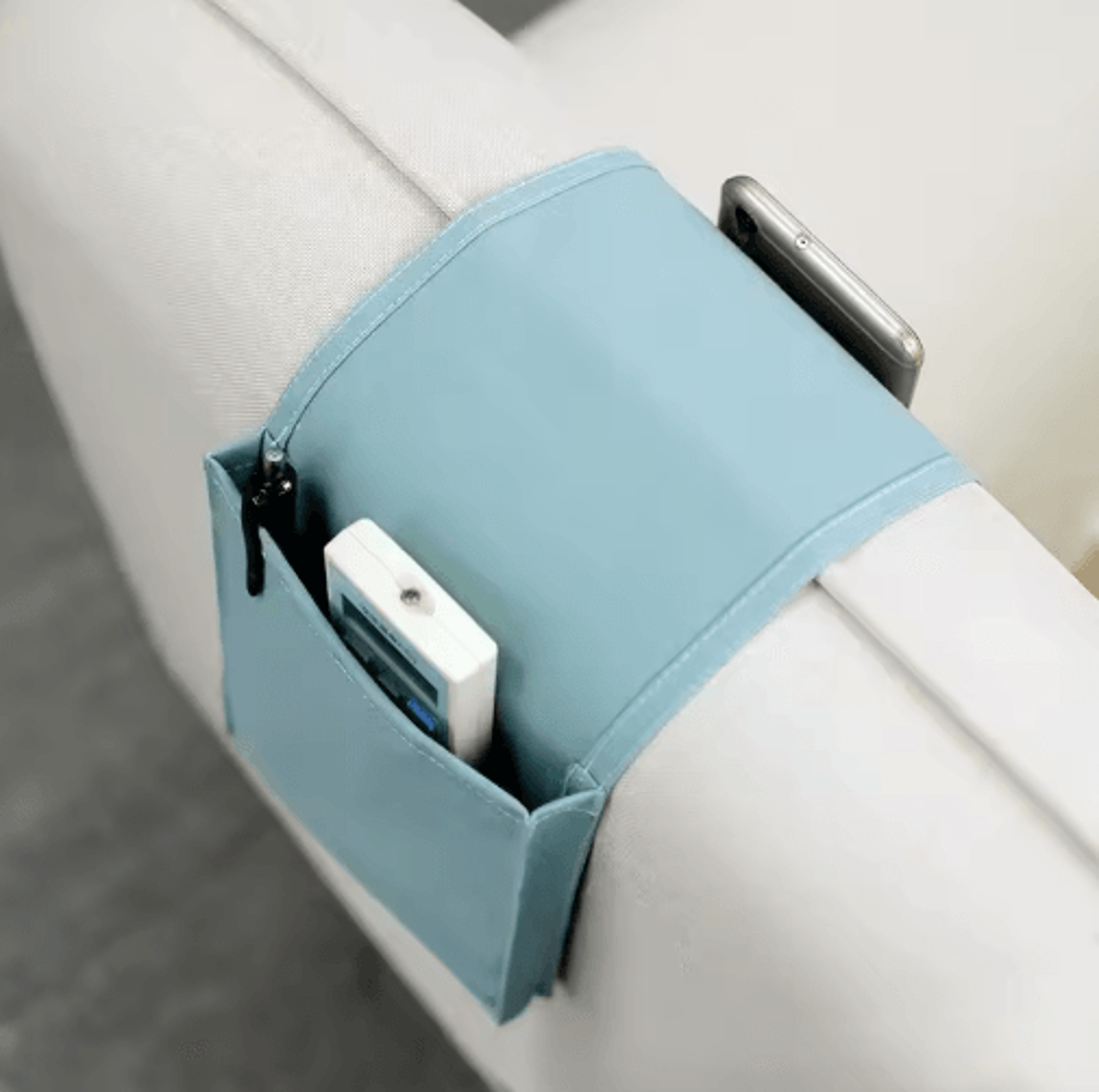 Cotton Linen Bedside Storage Bag  Hanging Bed  Sofa Organizer 8