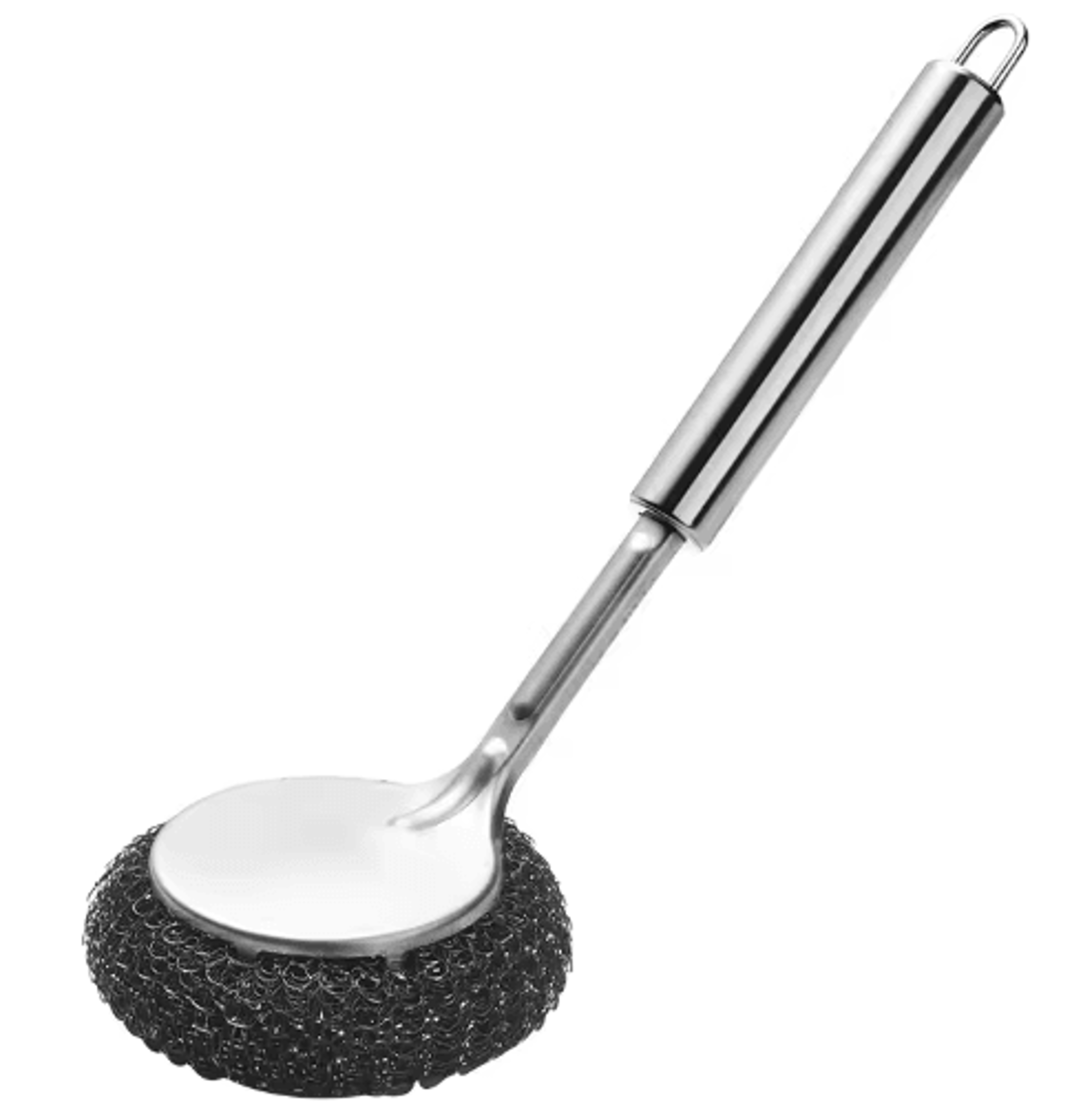 Long Handle Stainless Steel Wire Brush  Kitchen Pot  Sink Scrubber 2