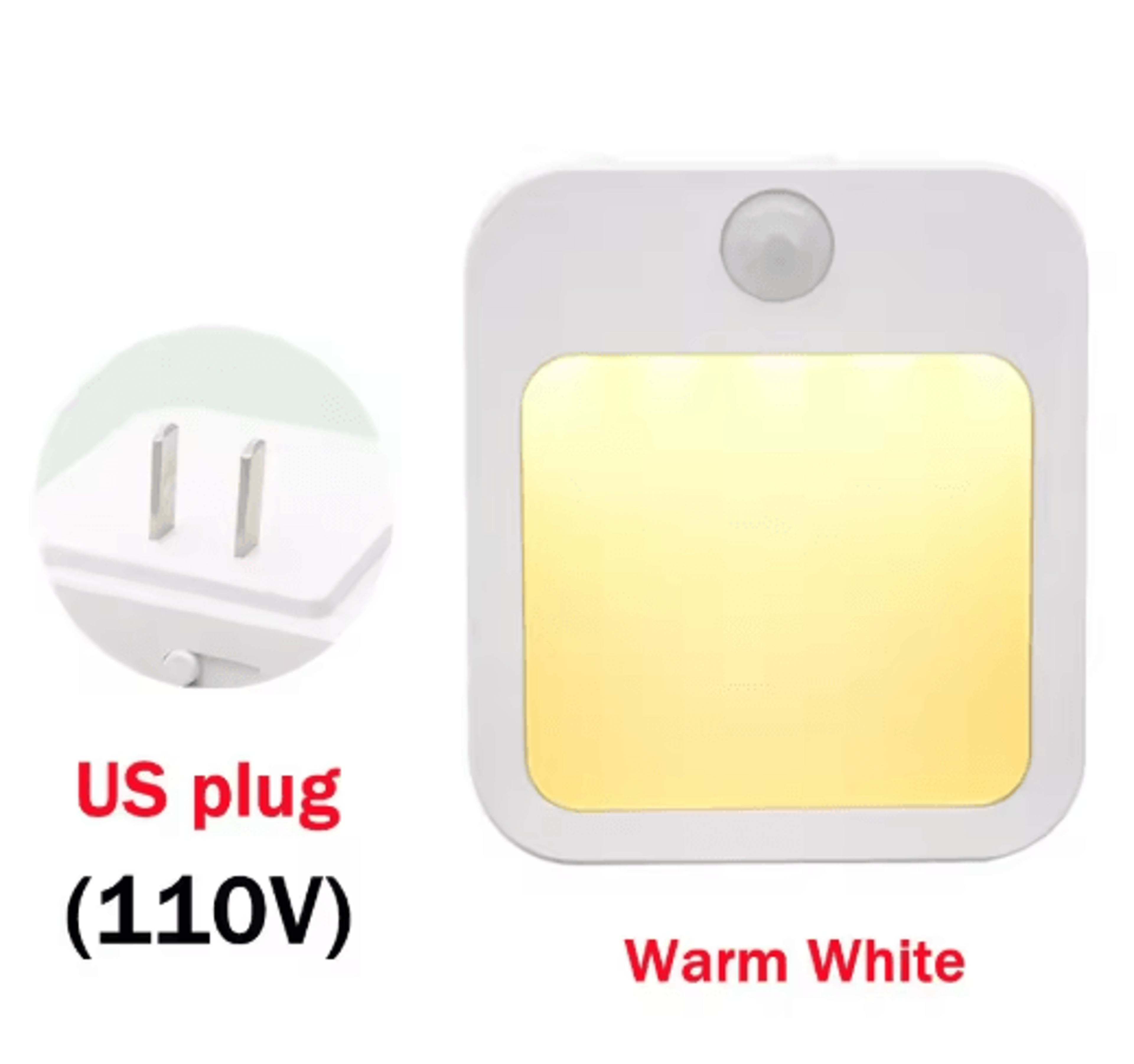 Motion Sensor LED Night Light  Dimmable EU PlugIn Lamp 1