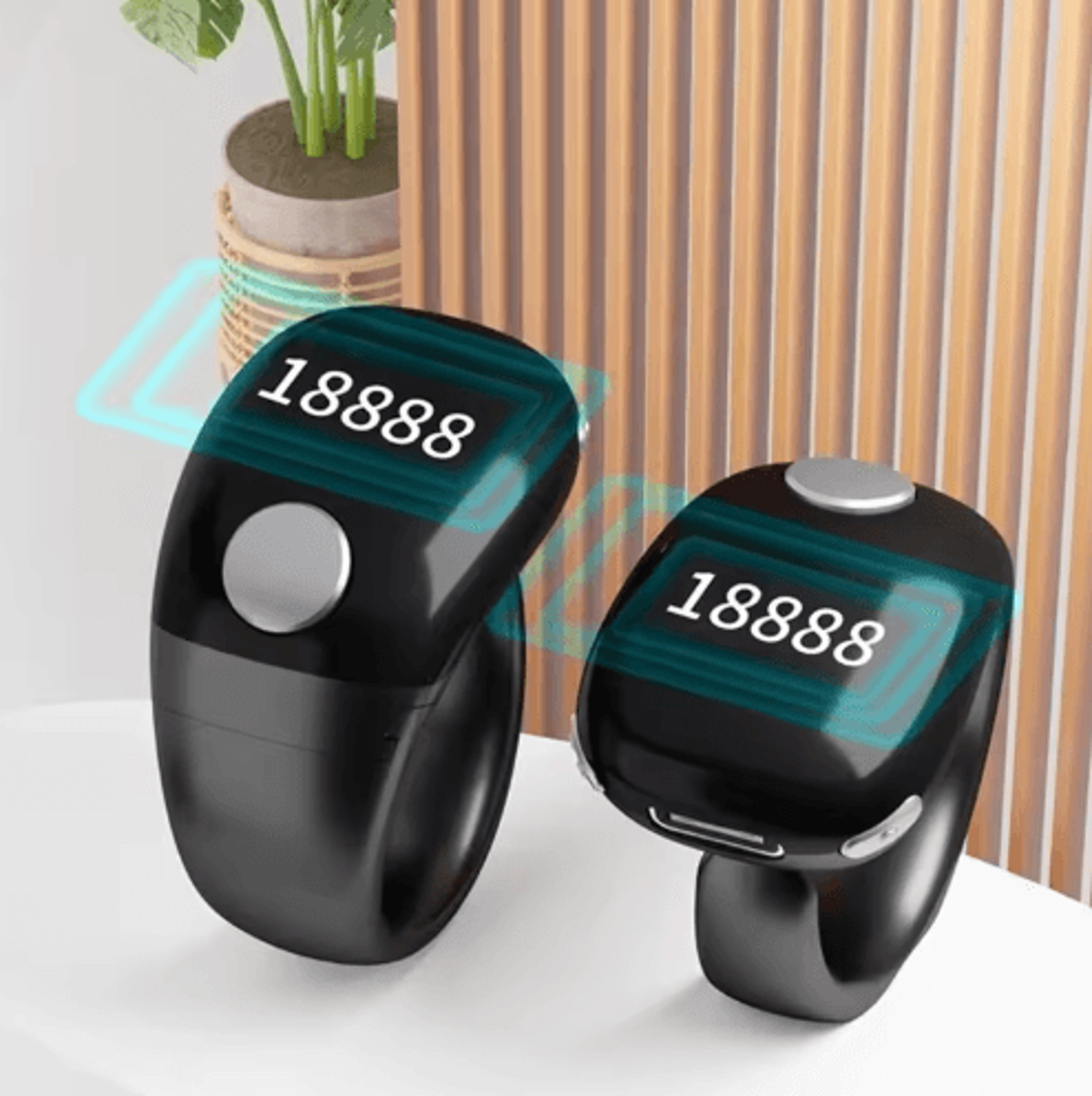 Digital Finger Row Counter  LCD Knitting  Stitch Tally Ring 8
