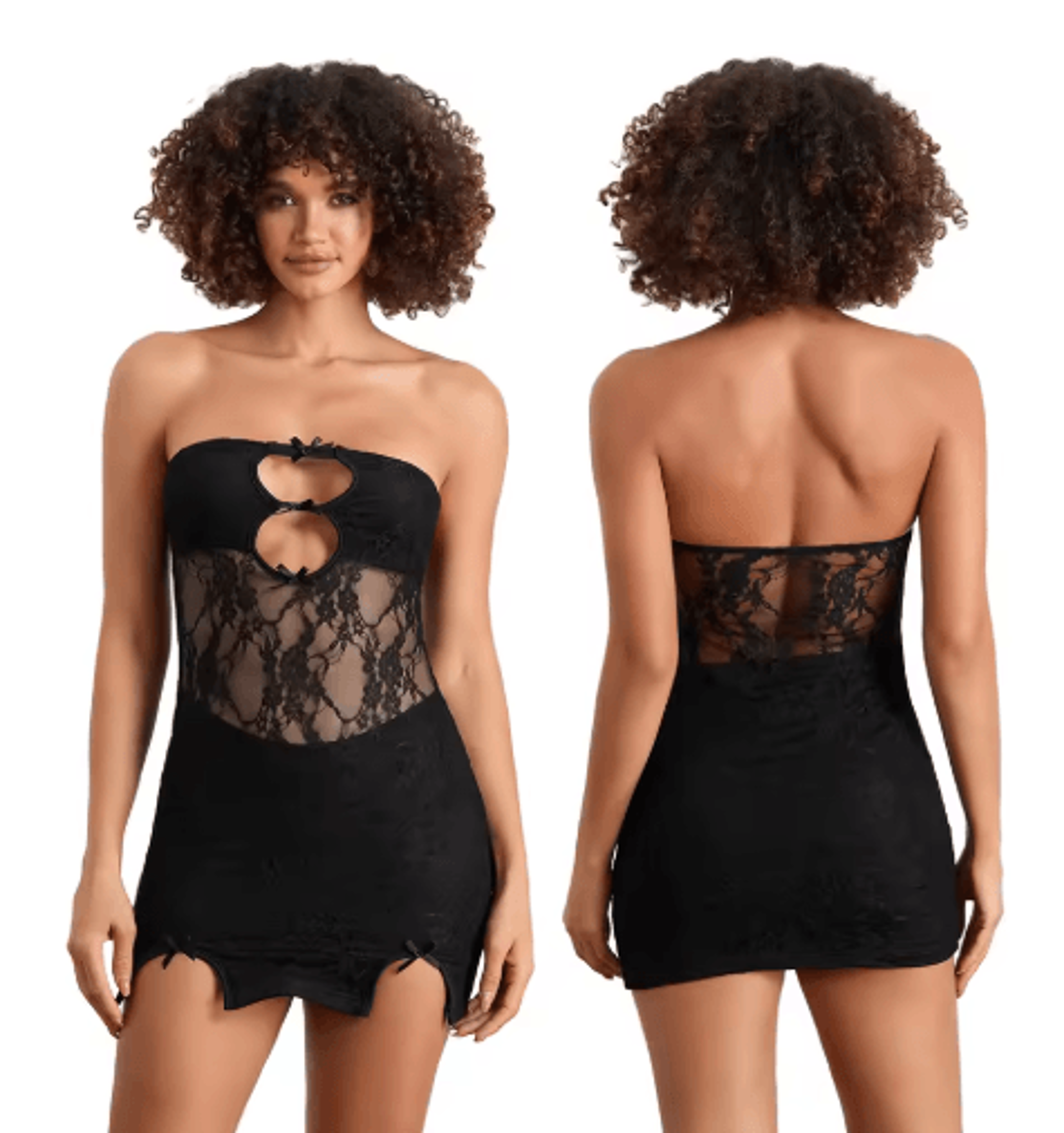 Womens Y2K Floral Lace Bodycon Dress  Sheer OffShoulder Summer Outfit 1