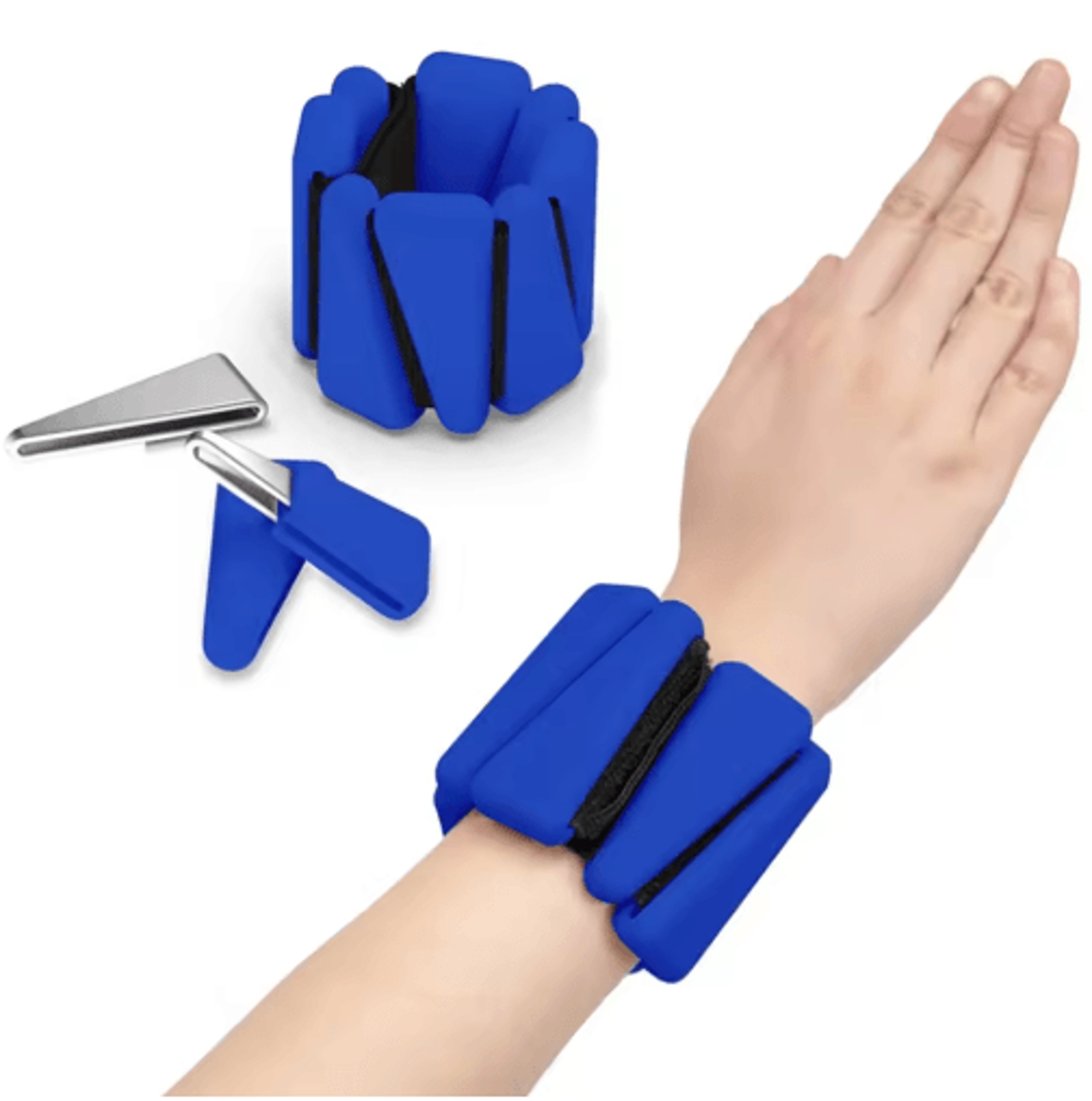 Adjustable Silicone Wrist  Ankle Weights  12 Lb Fitness Bracelets 1