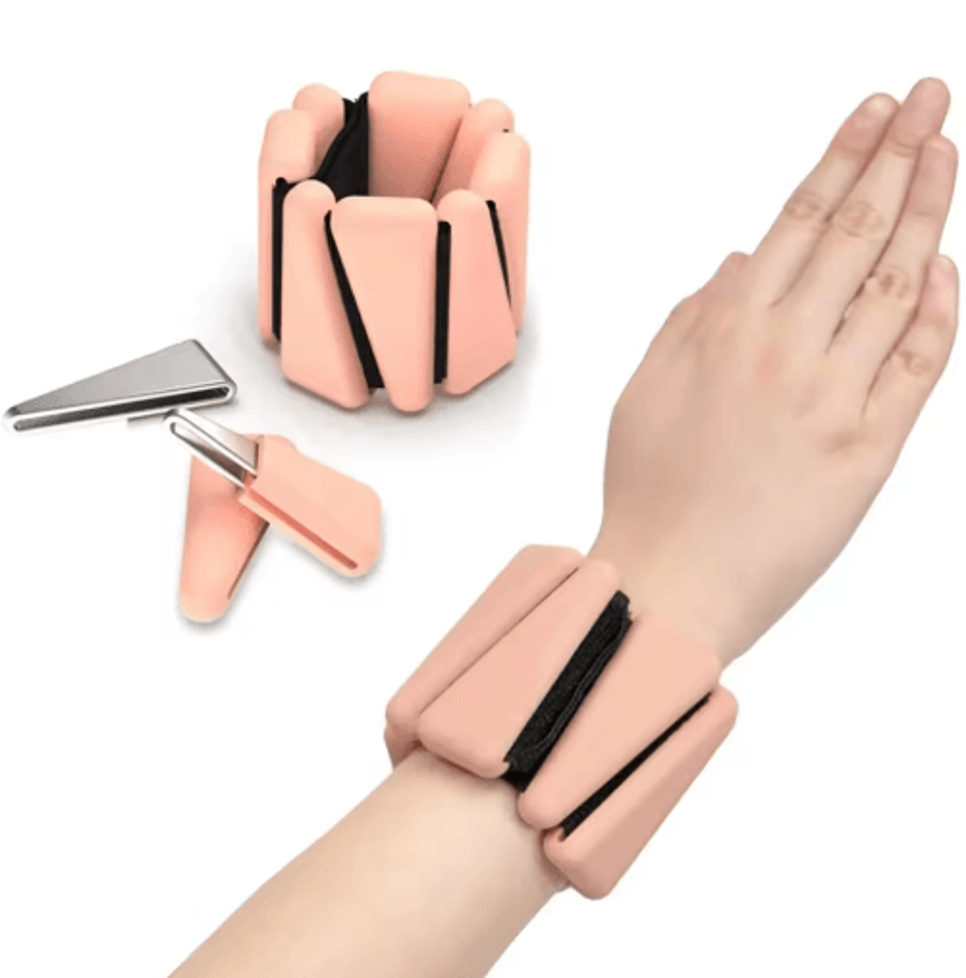 Adjustable Silicone Wrist  Ankle Weights  12 Lb Fitness Bracelets 6