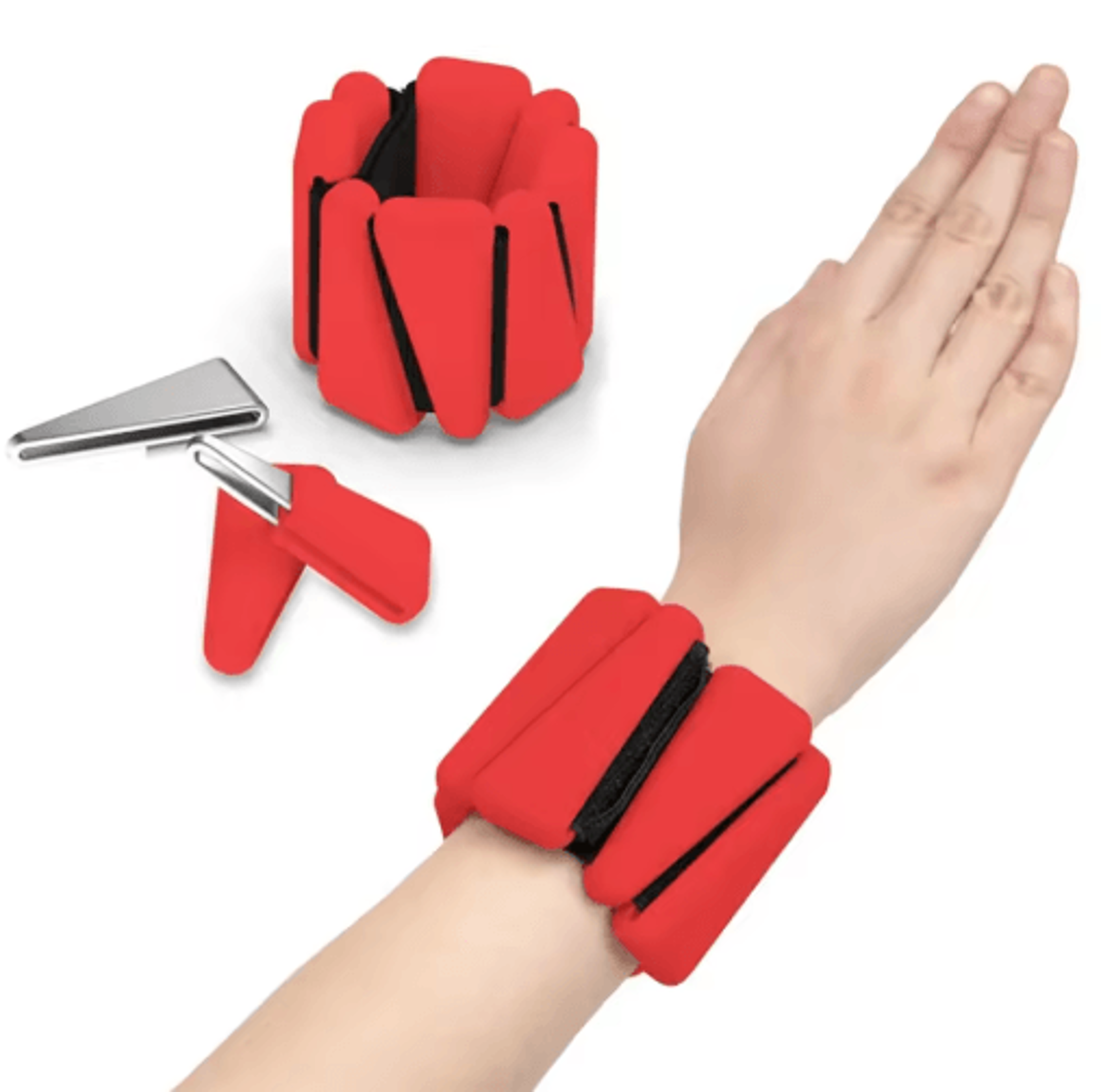Adjustable Silicone Wrist  Ankle Weights  12 Lb Fitness Bracelets 2