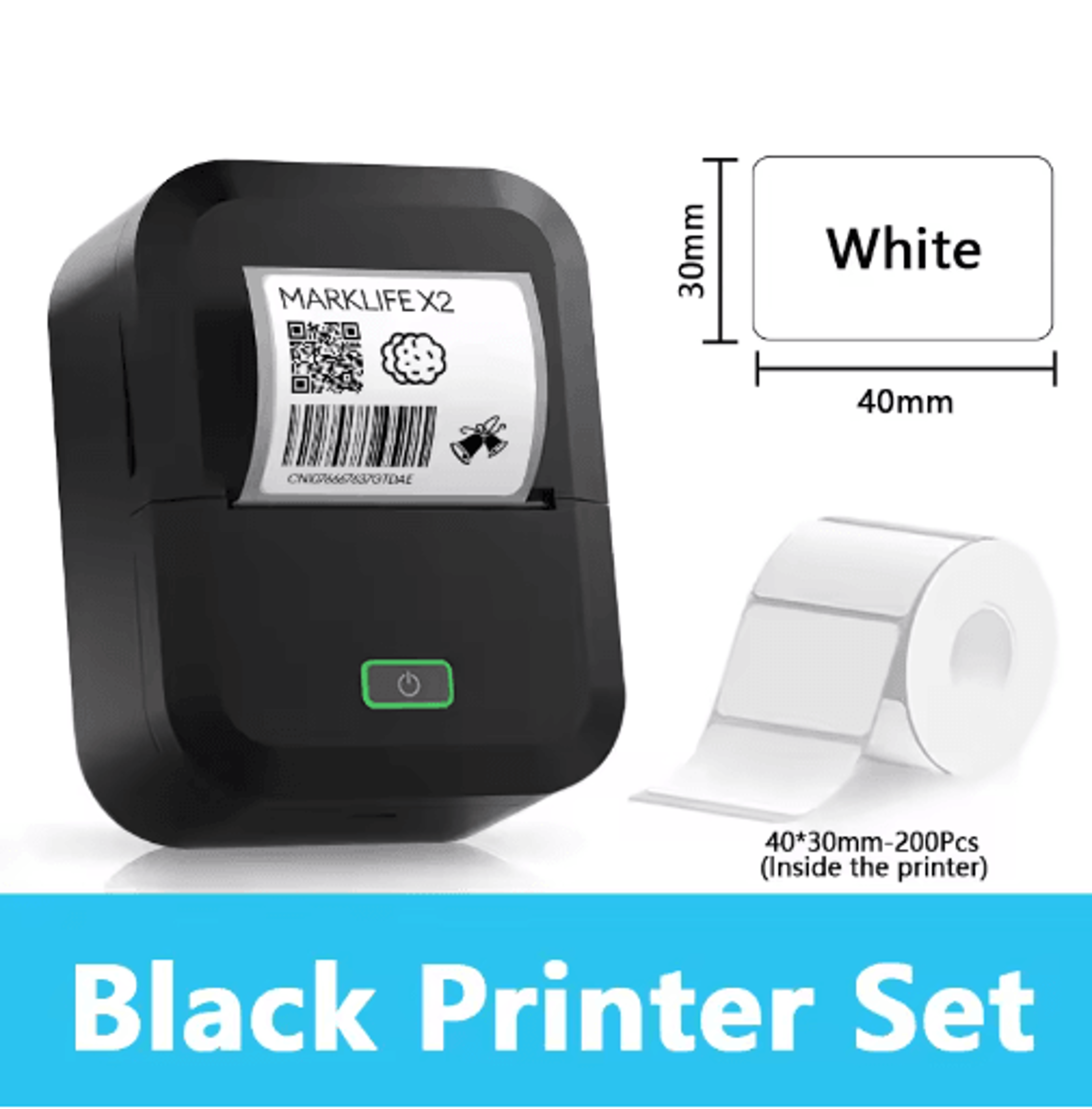 Mini Bluetooth Thermal Label Printer  Portable Inkless Sticker Printing Machine 5