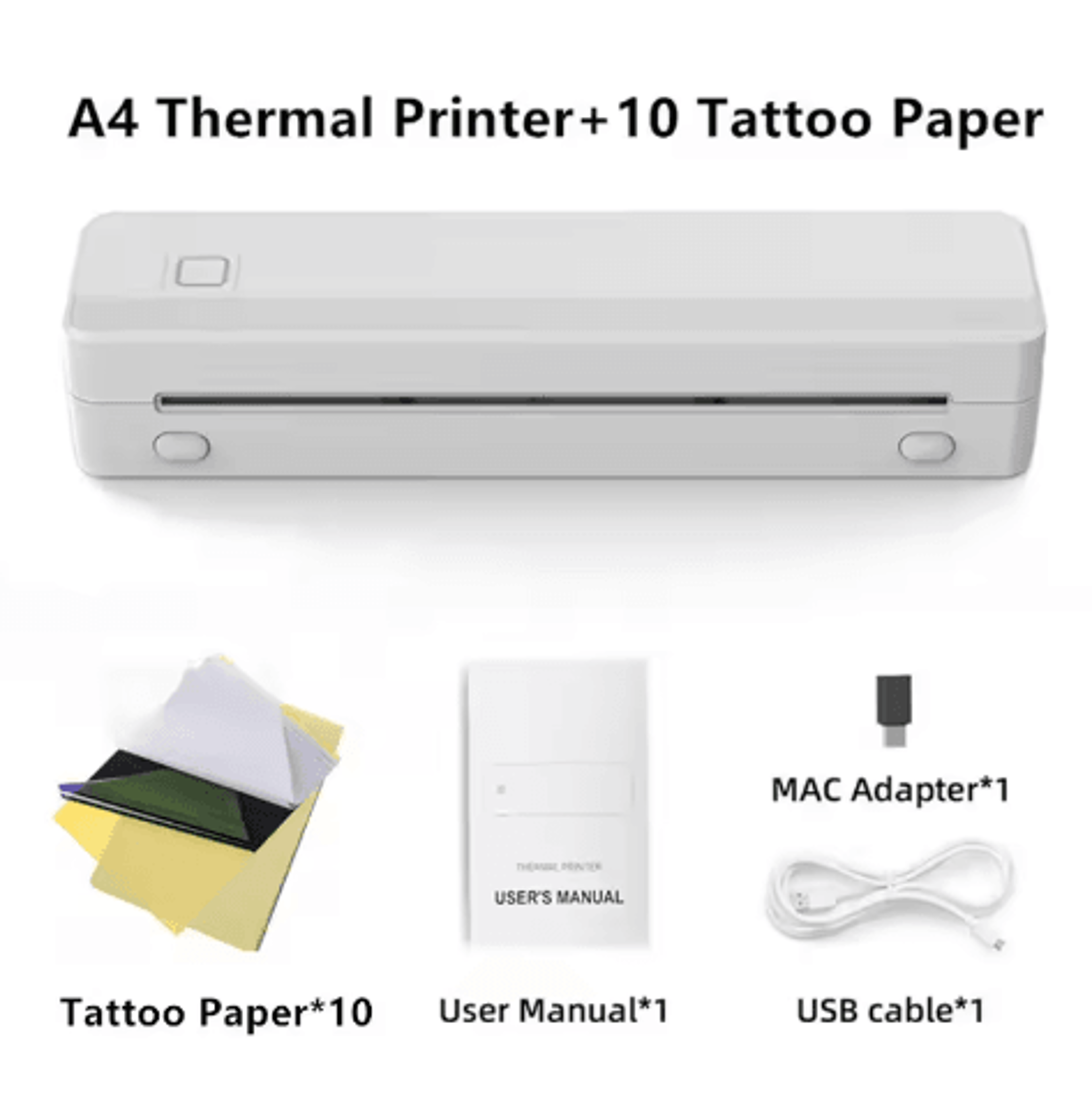 Portable A4 Bluetooth Tattoo Stencil Printer  Wireless Thermal Transfer Printer 1