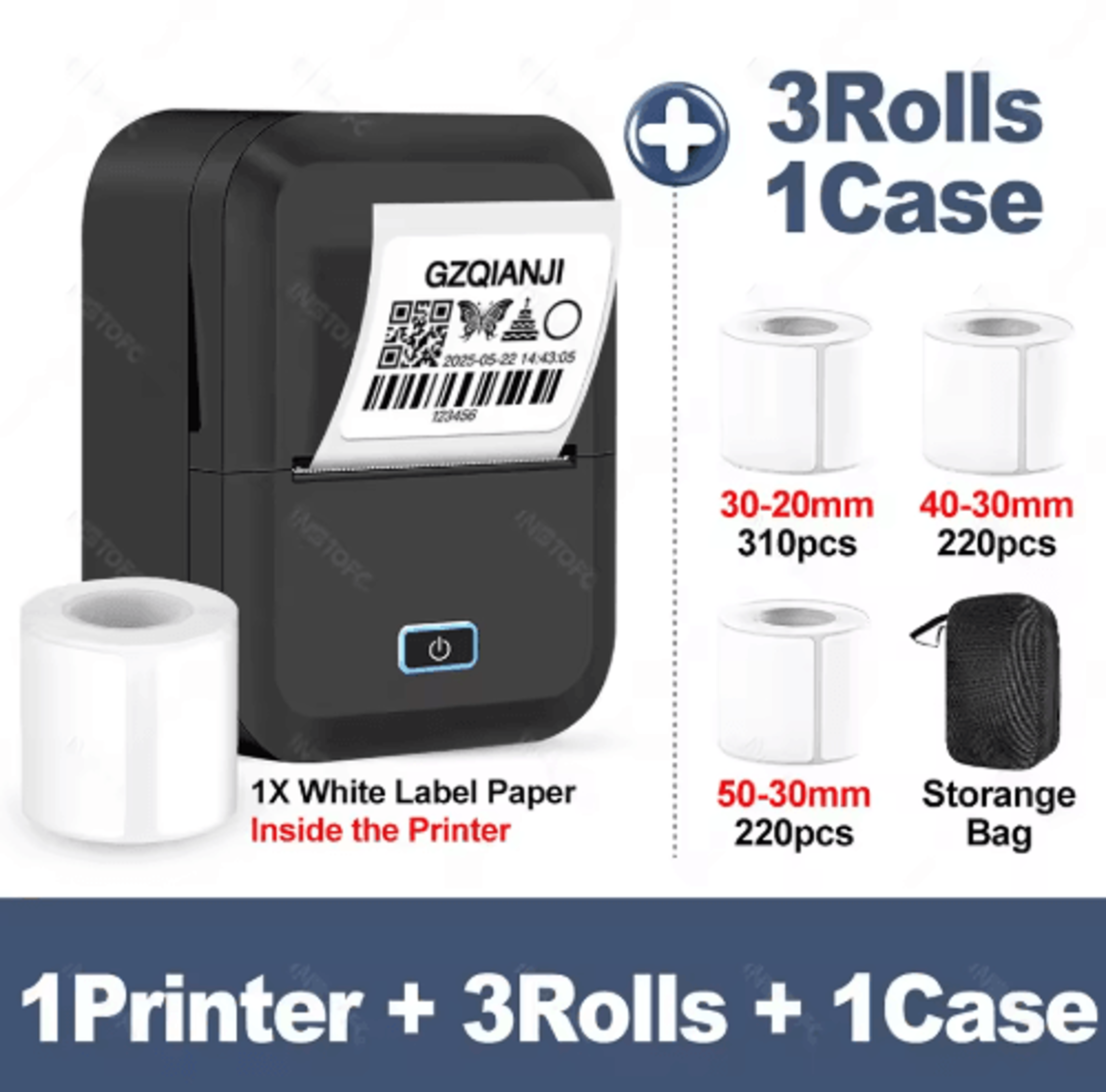 Mini Portable Thermal Label Printer  Inkless Pocket Sticker Printing Machine 2