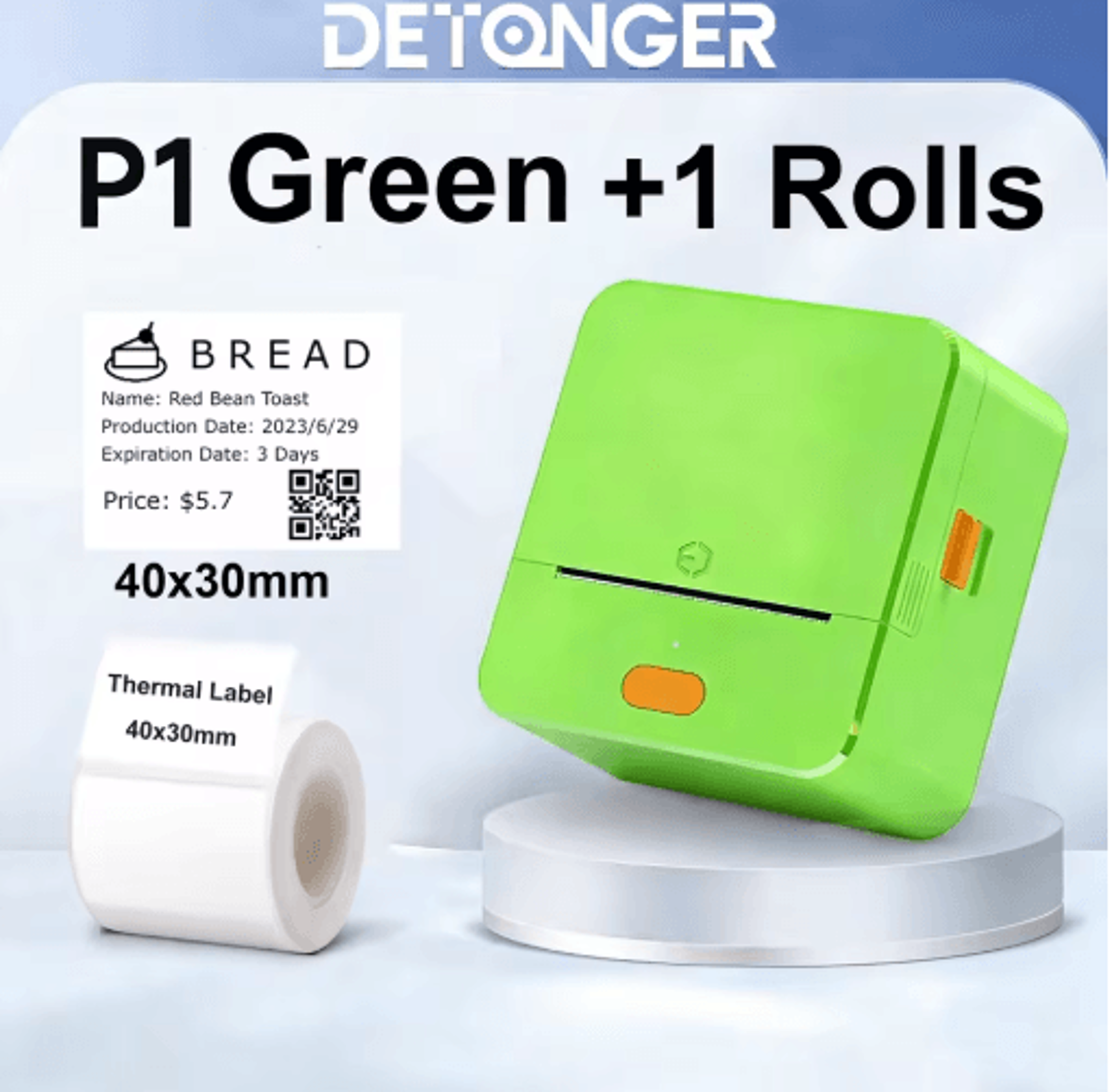 Mini Wireless Thermal Label Printer  Portable Inkless Pocket Sticker Maker 6