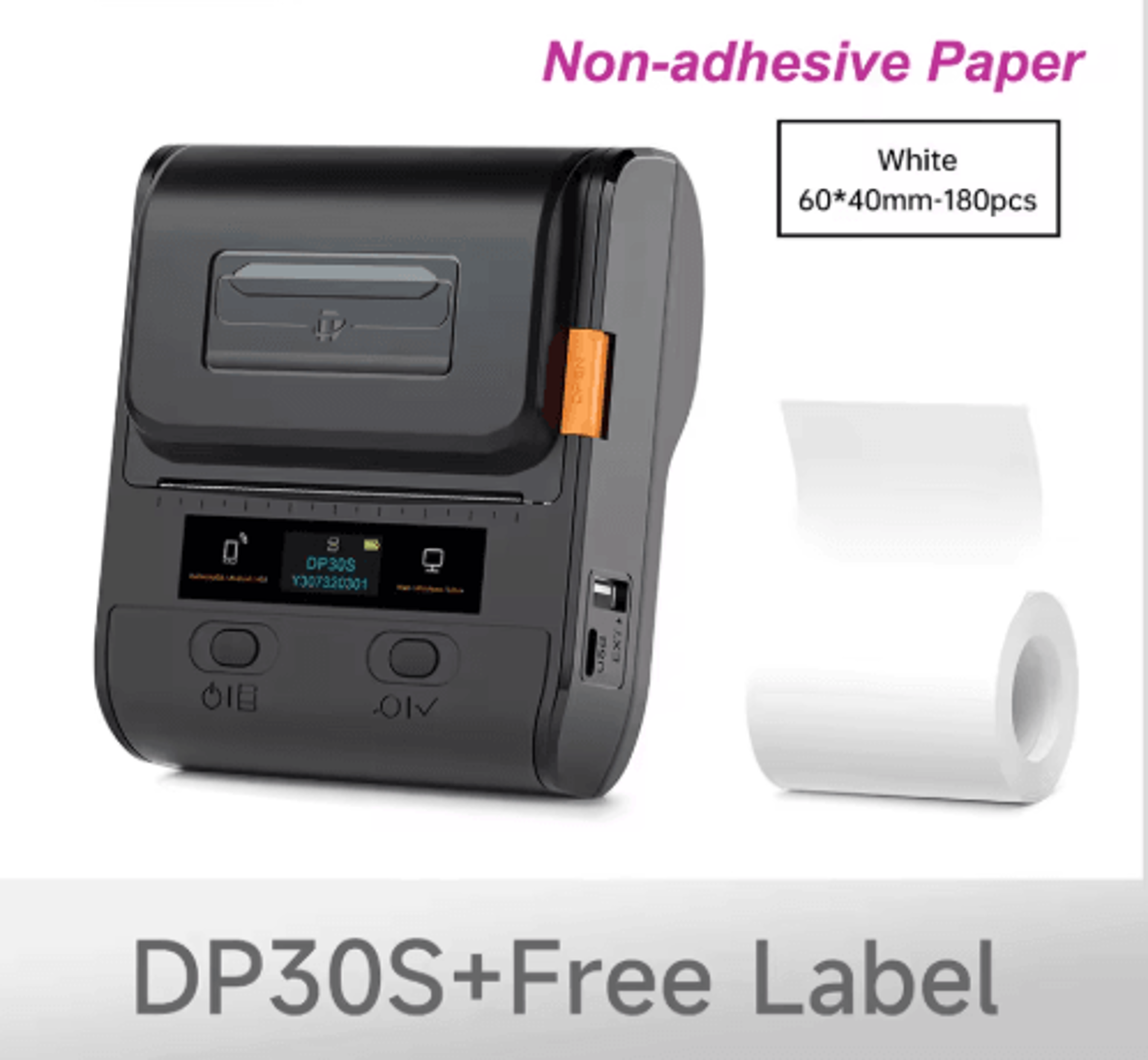 Portable Wireless Thermal Printer  2075mm Desktop Printer 5