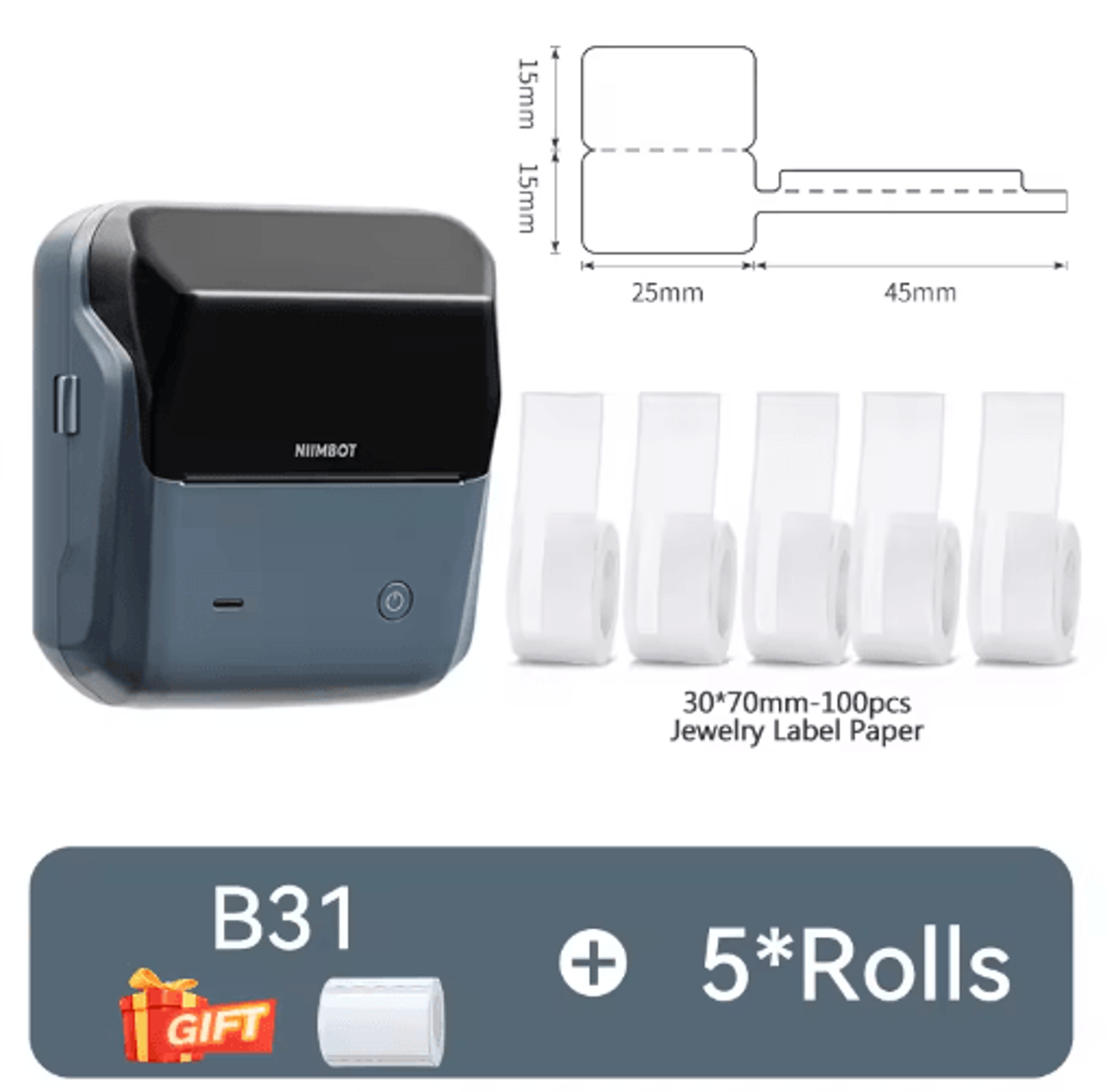 Wireless Thermal Label Printer  Portable Barcode And Sticker Maker 3