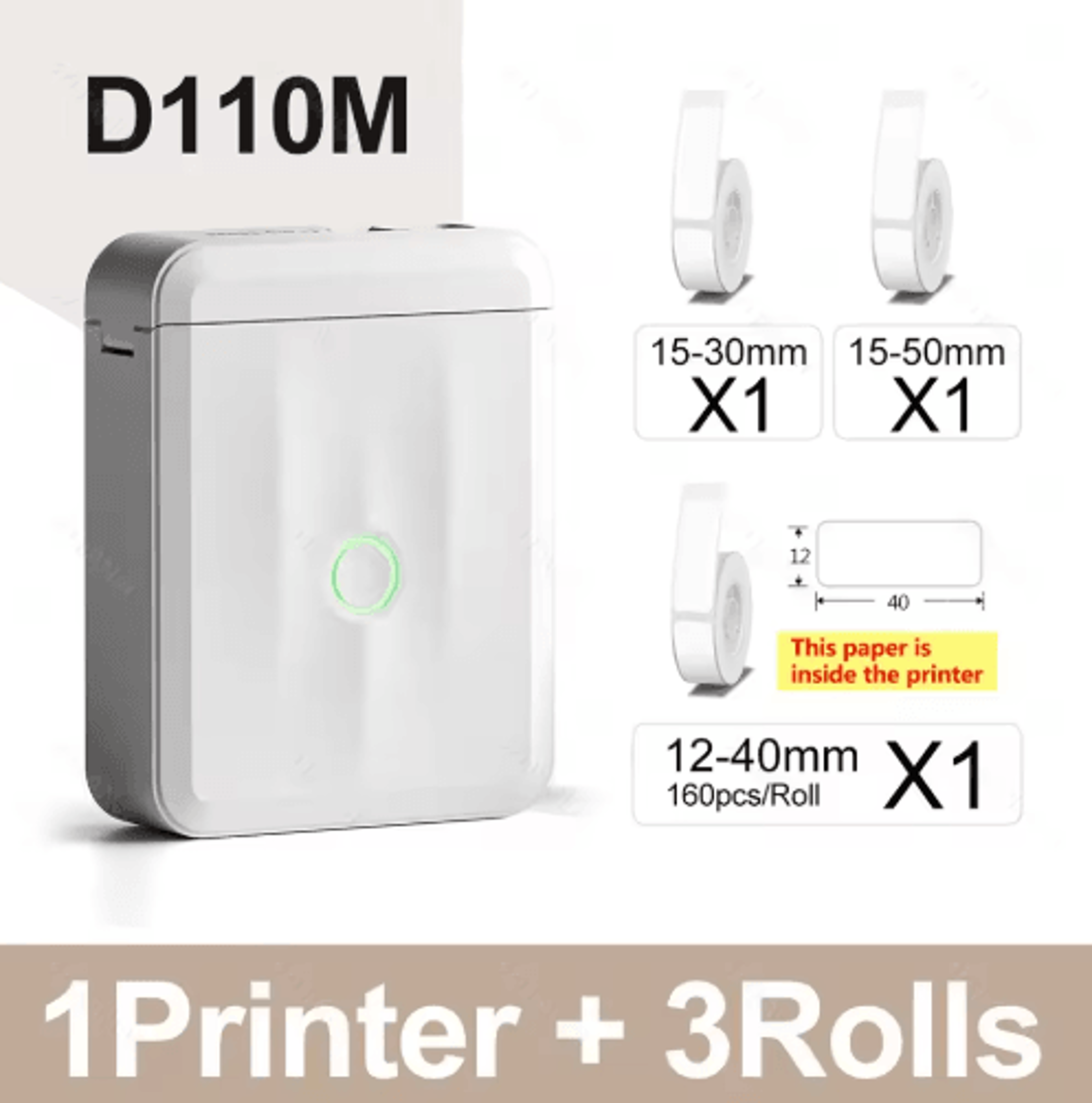 Mini Bluetooth Label Printer  Portable Inkless Smart Sticker Maker 21